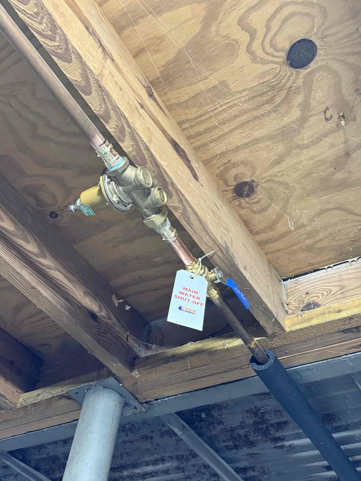 Customer called us out for a leaking water heater once we arrive on to perform the thorough evaluation. We found water heater to be leaking at T and P valve. Also customer mentioned that PRV was original to house built in the 70s gave customer options to replace 40 gallon water heater with brand new 50 gallon water heater as well as replace PRV customer agreed furnish and installed 50 gallon water heater and installed new PRV Properly brought everything up the code with water heater thoroughly checked all connections to ensure a leak free install work is tested and complete 