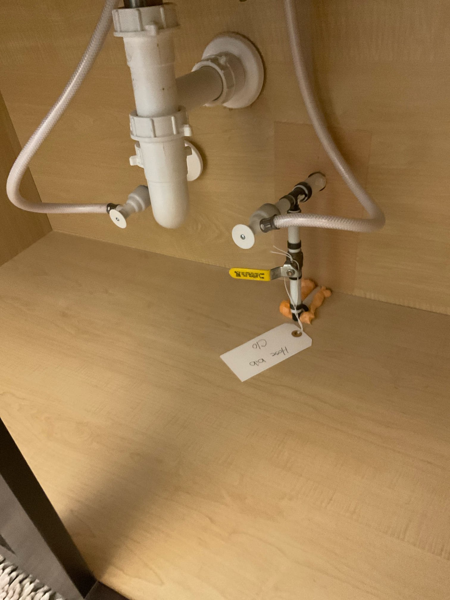 Replaced total 13 water stop valve and supply line for toilets and sinks 