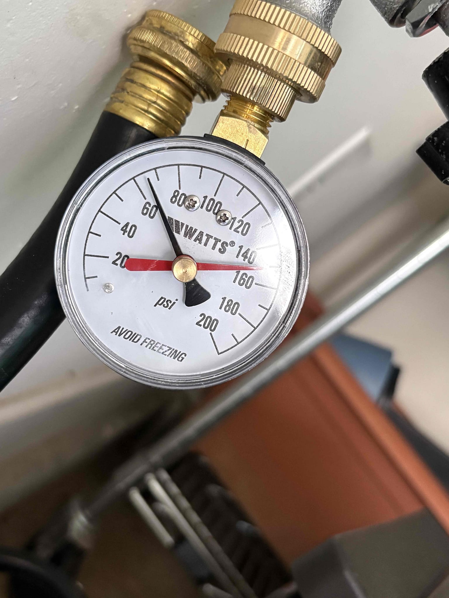 Client called us out due to there being a leak in basement bedroom ceiling that soaked the Sheetrock and was dripping onto the bed below. We cut out the wet Sheetrock and found a 3/4” pex pipe running through a joist and tight up against the sharp wood of the joist. Over time when water has been used the pipe has been rubbing on that wood and it caused the leak. OR the original installer installed it with the large gash in it. Cut out that section and repaired with 2 couplings, adding some insulation between the pipe and the wood. Check water pressure and it was good at 70 psi. 


1 yr warranty on the repair done today. 


SHEETROCK GUY: Gilmore: 770-231-1184. Tell him Chen Plumbing sent you for Sheetrock repair. 

Please leave us a 5 star review!