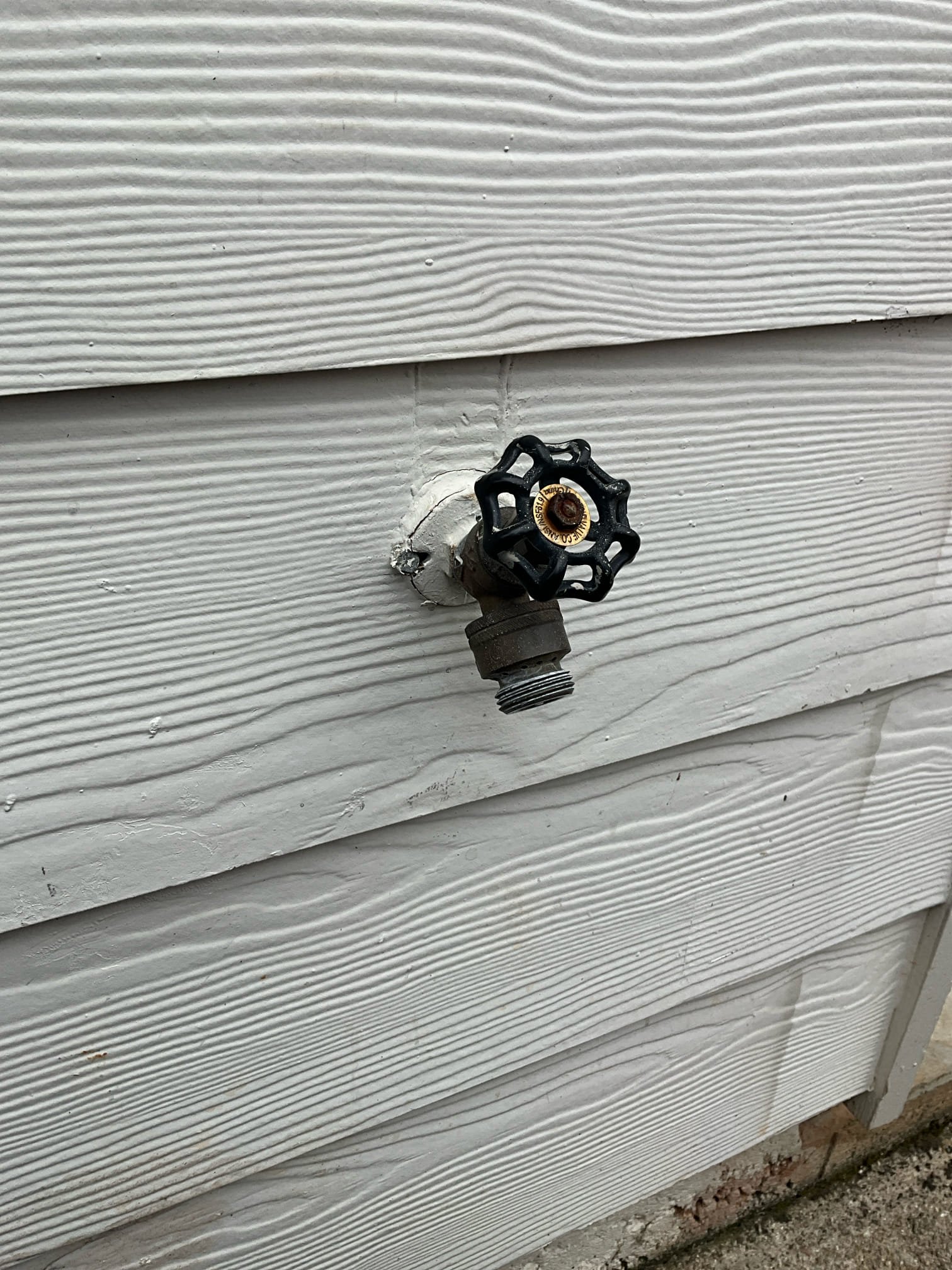 Customer had a leak from hose bib on side of house by driveway in February. Customer isolated the hose bib at ball valve under the lavatory faucet on main floor bathroom by front door. Recommended customer call carpenter to take apart shelving assembly by the side door for access first. Customer will call back for scheduling once it is removed for leak detection and diagnostics. 