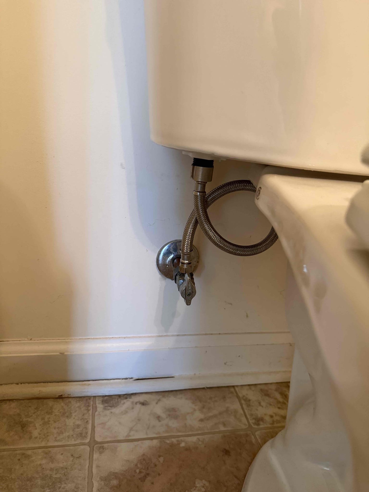 Toilet leaking upon arrival. Customer stated she noticed water dripping. After looking noticed fill valve rubber seal no longer sealing properly and leaking. Informed customer we could replace the fill valve and the supply line. Gave customer estimate, customer approved estimate. Installed new supply line and fill valve. Turned water back on to check for leaks and found no leaks. Toilet is working properly and no leaks upon departure 