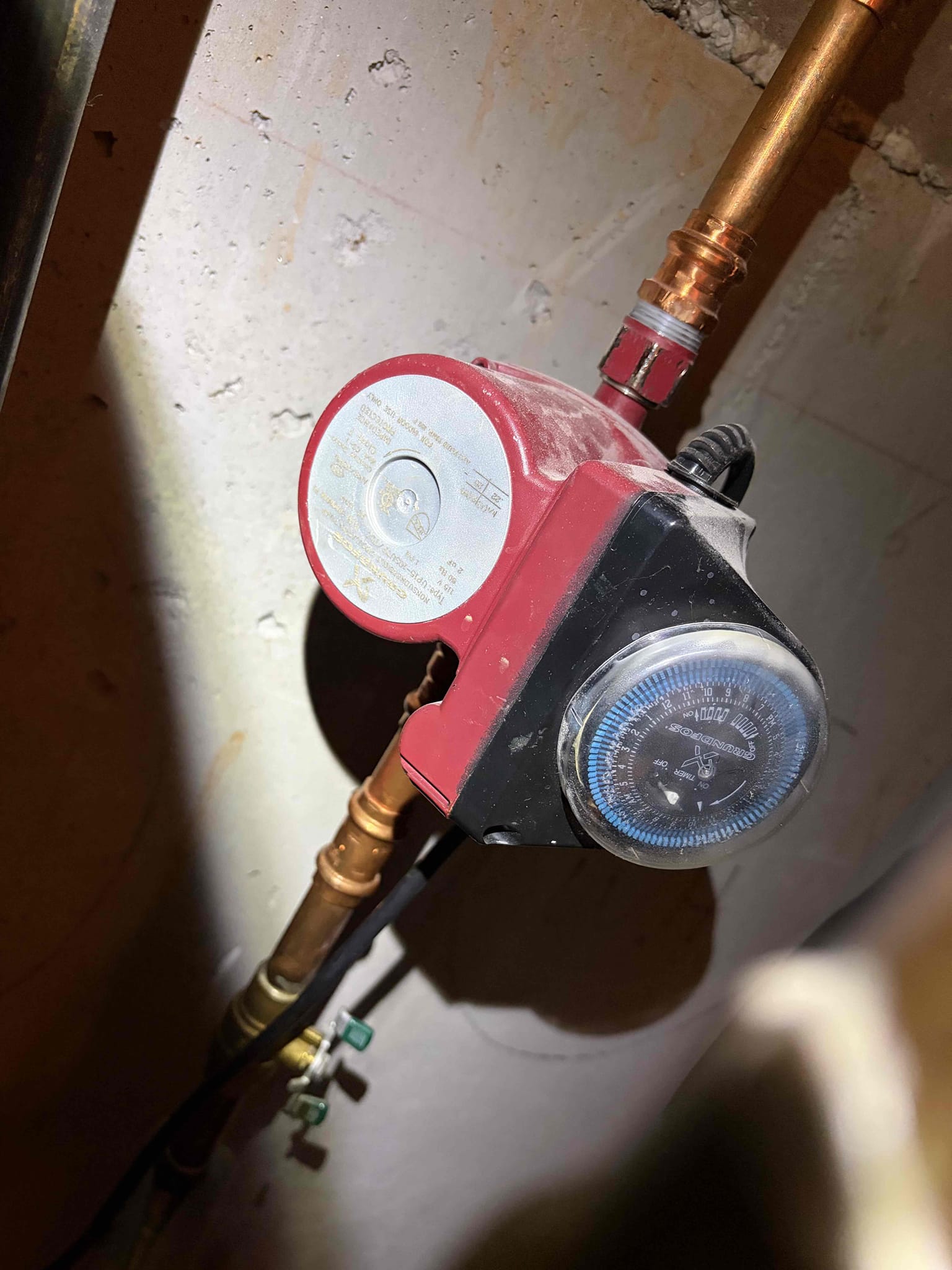 Replaced a hot water heater recirculating pump as warranty job today , tested after we put new pump is working, we will check with customer in a day or two again . 