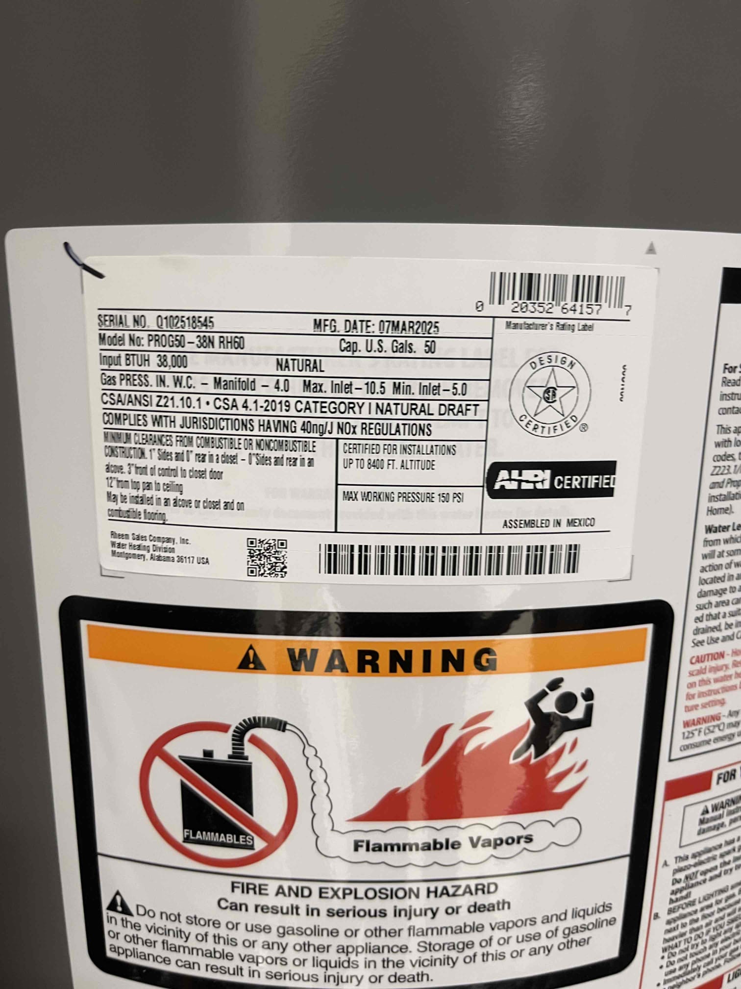 Replaced hot and cold cartridge and seats in springs in master bathroom Roman faucet. Water pressure was in the normal range, no further issue at this time. 