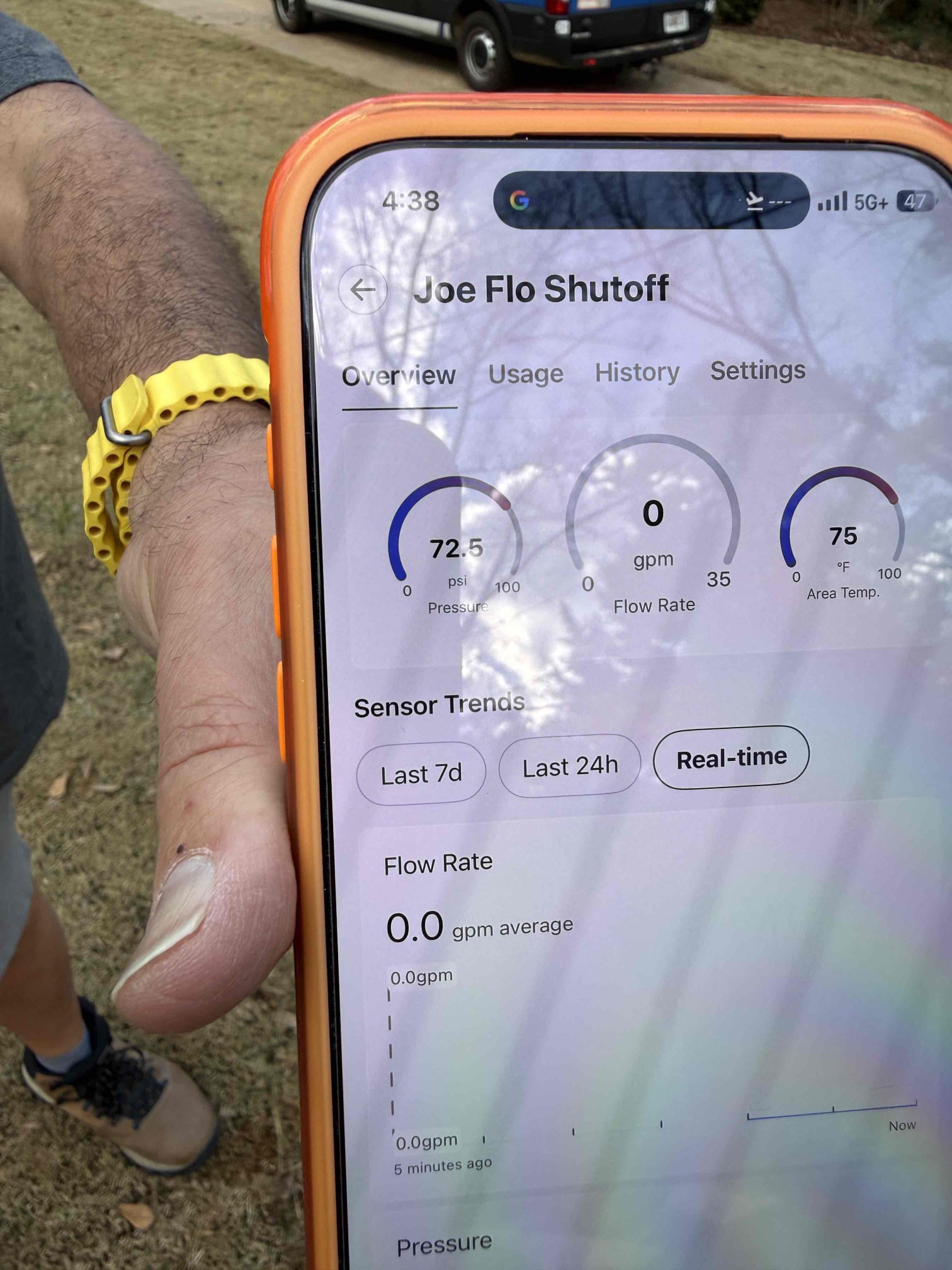 Water service leaking upon arrival. Customer stated he came out this morning and noticed water running down his driveway. After digging found pvc line cracked and leaking. Informed customer we could cut that section of pvc out and retie back to the copper. Gave customer estimate, customer approved estimate. Cut out broken section of PVC and replaced it. Turned water back on to check for leaks. No leaks were found. No leaks upon departure 