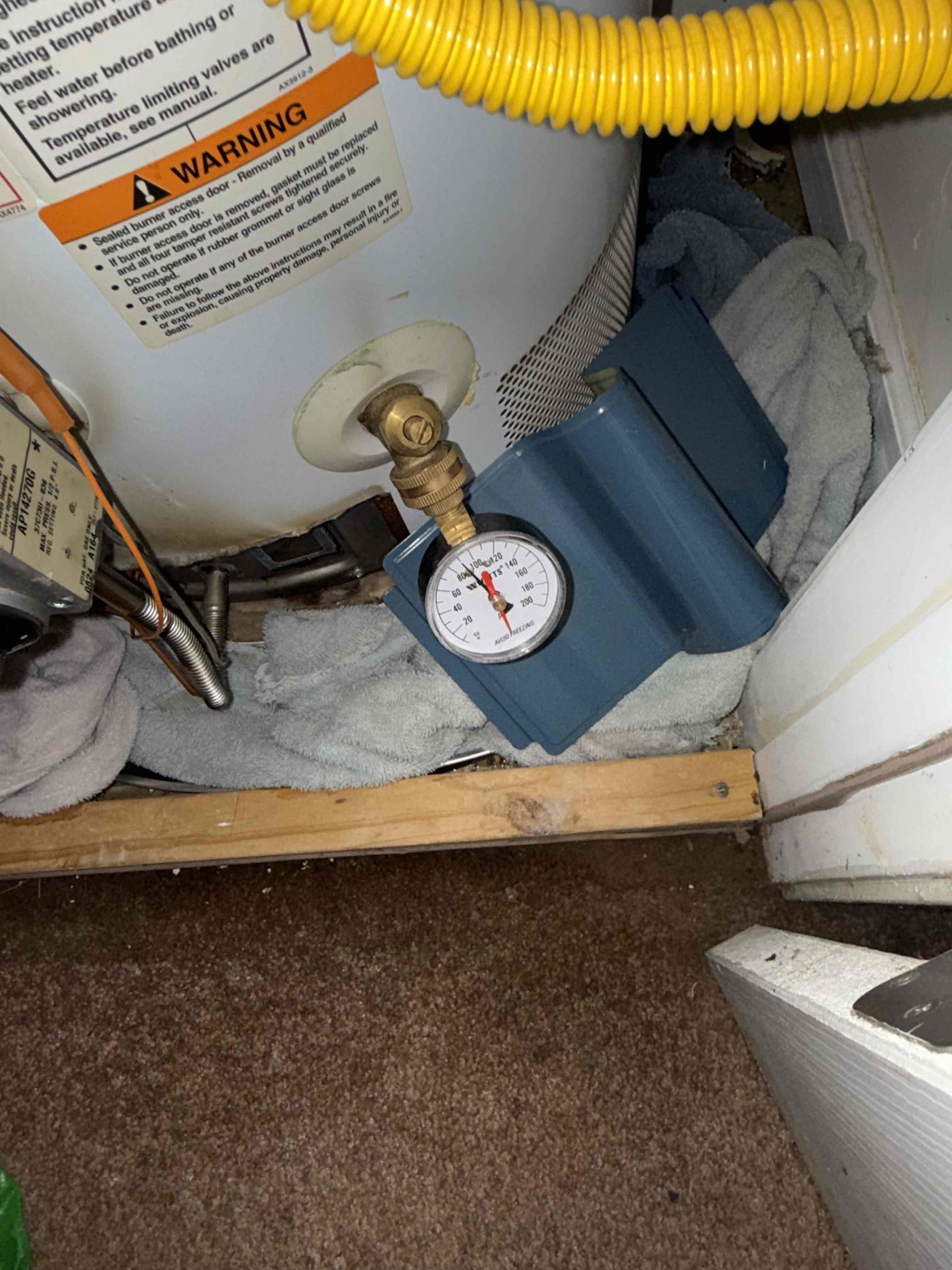 Gave customer estimate to replace 40 gal gas short water heater and bringing it up to code. Customer declined 