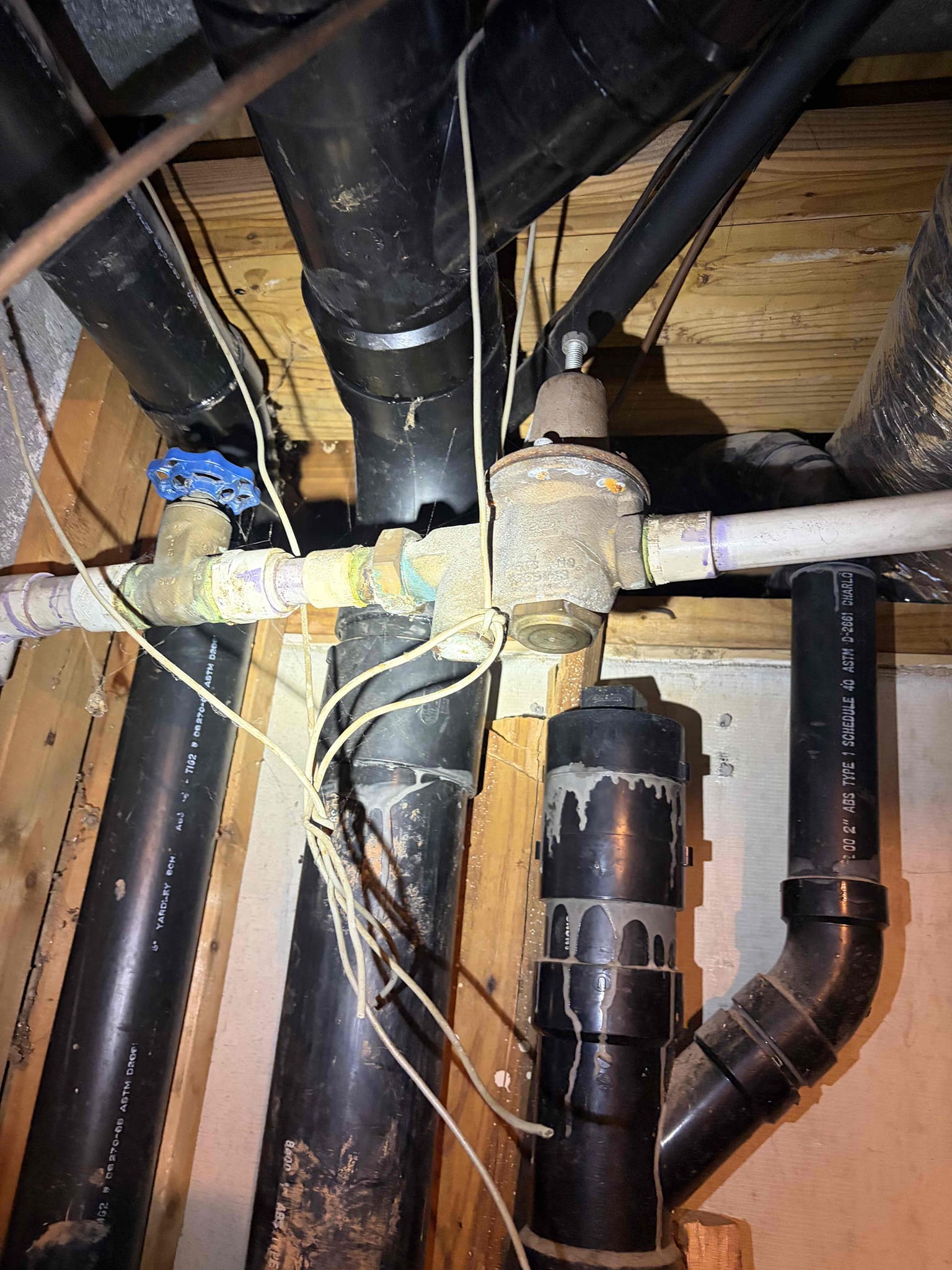 This customer got called out for them to install a whole home filtration system customer supplied however the one that they supplied is for a reverse osmosis system and not for the whole home the system that is on there requires quarter inch connections and there’s no way that I can make that connection for the whole Flow restriction issue throughout the home because of the filter with that in mind I recommended to install a whole house carbon filter rather than the reverse osmosis system the one that the homeowner bought is for a commercial setting for coffee, shops, bakeries, and places that they use water without in mind the water heater needs to be re-piped because of the type of pipe is used on the heater is incorrect. In addition to that that the pressure reducing valve is 1 inch and gets reduced down to three-quarter recommended to install new PRV because it is dripping water CUSTOMER is obtaining another quote right now