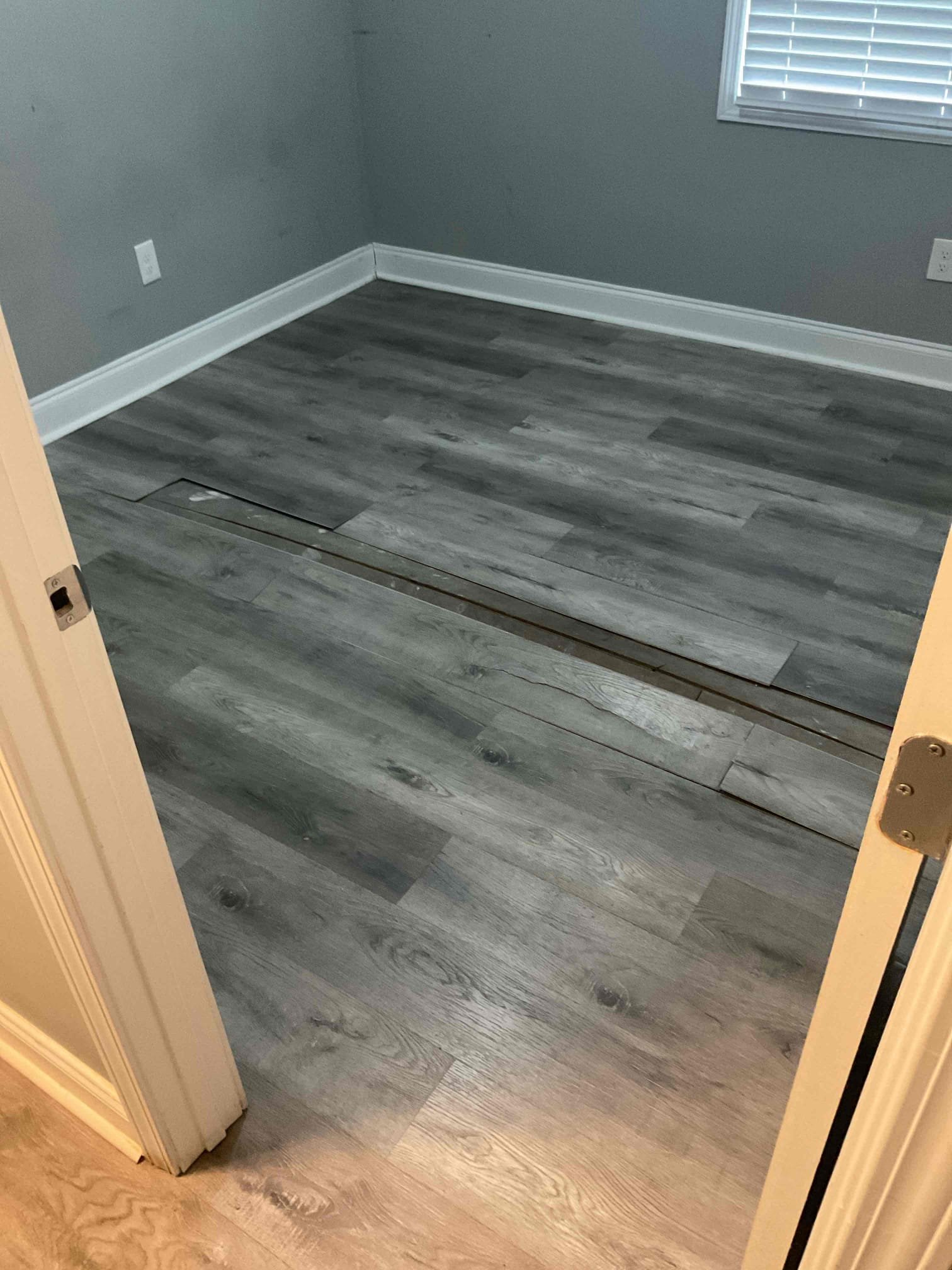 For this customer came out to the home and customer had stated that there is water damage to the floors and they believe it is coming from the crawl space. So therefore I took a look in the crawl space and around it, the crawl space is certainly wet underneath however all the plumbing that I can see and hear looks dry. However the customer does have a trail of water from possible rain water entering the crawl space, the boards on the floor appear to be dry however we are not water mitigation specialists so therefore we can’t say it wet. At this time I took a look around the house and can’t come to a solution of where the water is from and or came from. Customer states it’s a few months old however I can not pinpoint the location of a leak. Water pressure is at 40 psi.