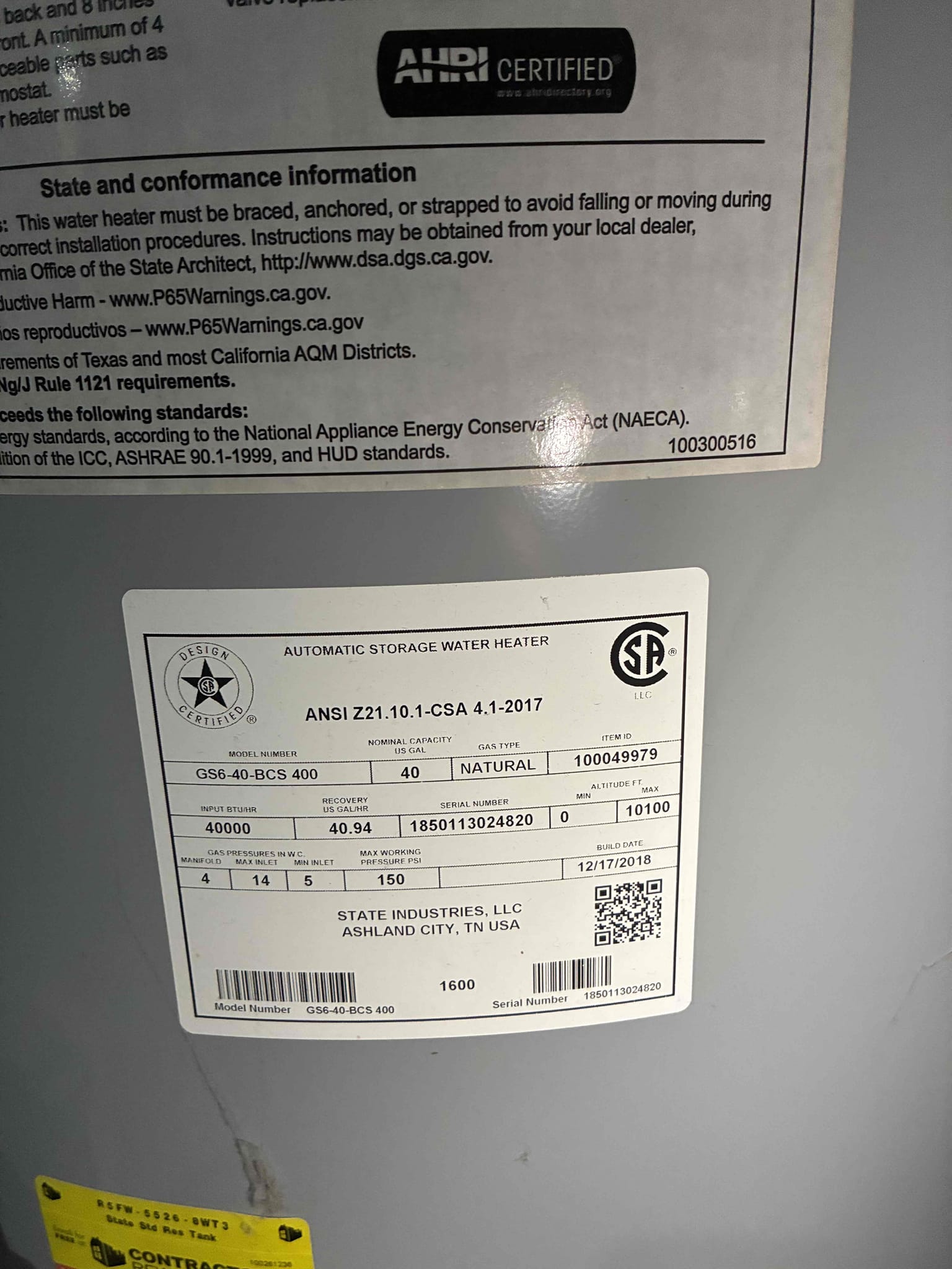 Found constant leak from cold boiler valve for washing machine. Left estimate to drain building and replace both hot and cold boiler drains. Tested pressure and checked water heater for proper operation.