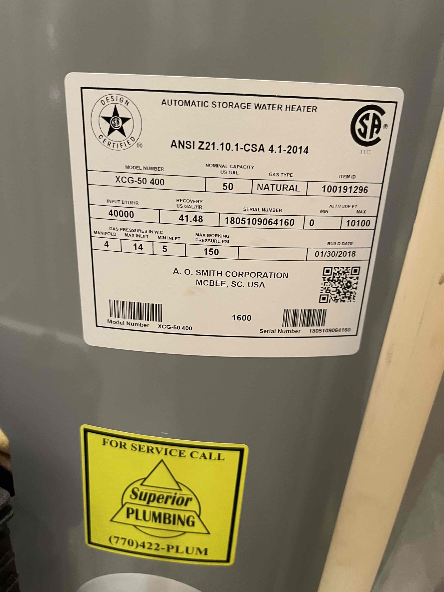 Right water heater leaking due to first tank doing majority of the heating as the tanks were piped in a series. Did temporary repair to disconnect right side tank and drained the tank down. Left gas off to the right side tank. Left quote options to replace the water heater. Also left quote for PRV and Flo by Moen device. Home water pressure currently at 100 psi. Customer elected to fix everything at one time once they’ve decided which option they would like to do. 