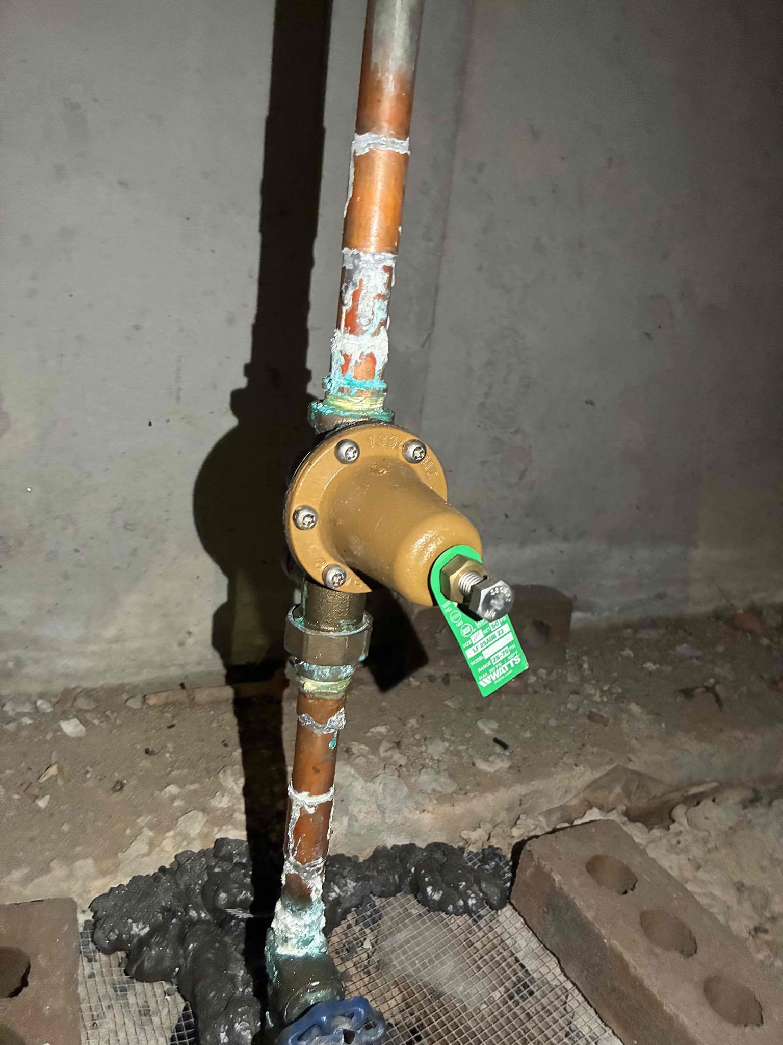 Shut off water to home and drained system. Removed old kitchen faucet and 2 lavatory faucets on pedestal sinks. Installed new faucets and replaced p trap on both lavatory faucets. Tested all work for proper operation. No leaks after work completed.