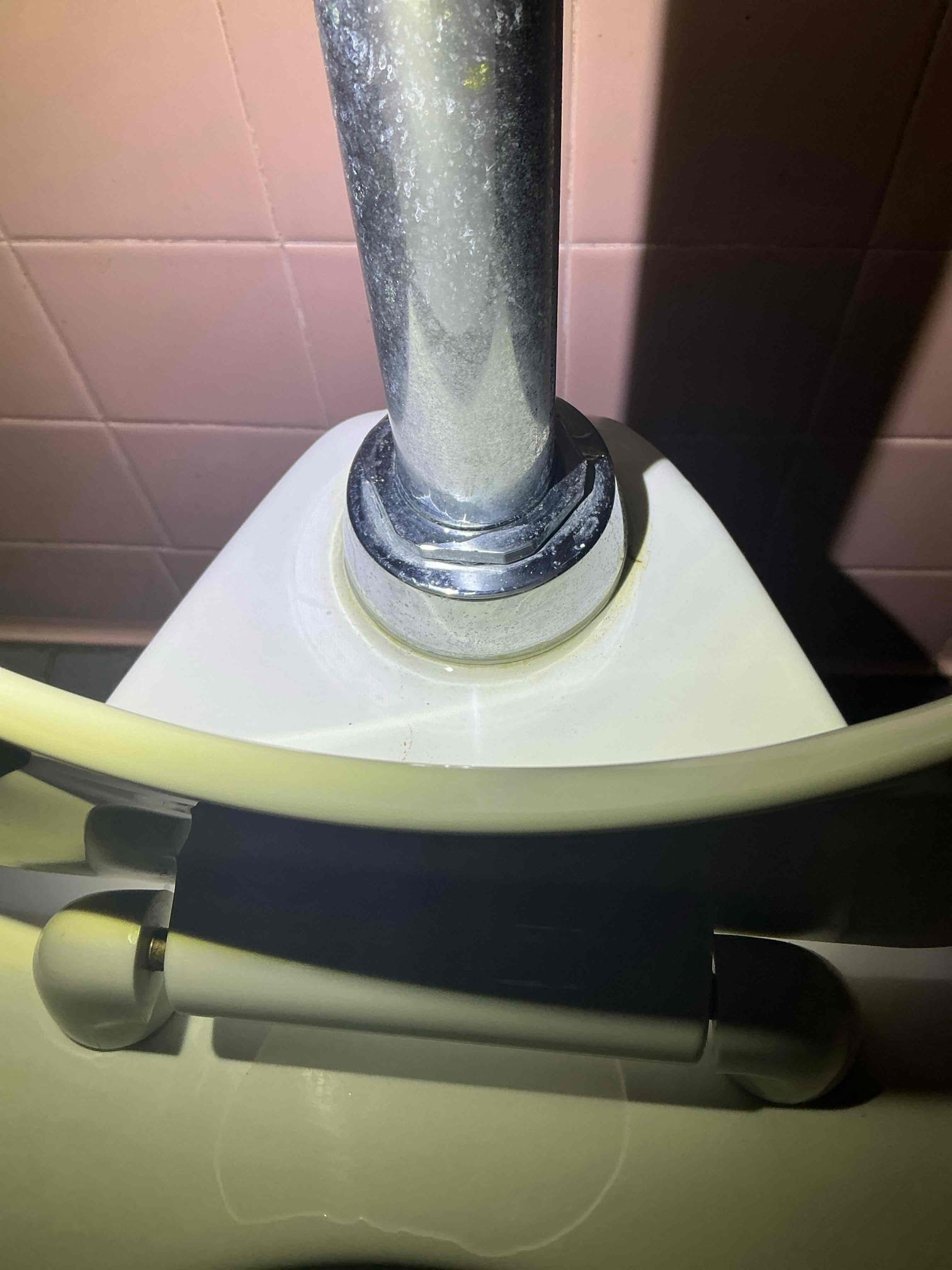 Client called us out today due to a couple reasons throughout the building. One issue was that in the upstairs executive suites, the commissioners toilet was not flushing. After removing toilet I could see water sitting in the pipe. Inserted sewer camera to try to get it cleared and at the very least get an idea of what was clogging the cast iron drain line. It looked like a large collection of paper and possibly feminine products that had bunched up over time, caught by the bits of rotten cast iron pipe inside. We went and got the big drain machine chain snake and put it in the drain line. After more passes than expected and some moving with the camera i was able to break the clog free and get the drain flowing again. There is a slight backpitched portion after the toilet 90 that could cause some similar issues to this down the road. After testing sat down new toilet supply line due to old one leaking, new wax ring and closet bolts and fastened down. After testing for leaks caulked ar