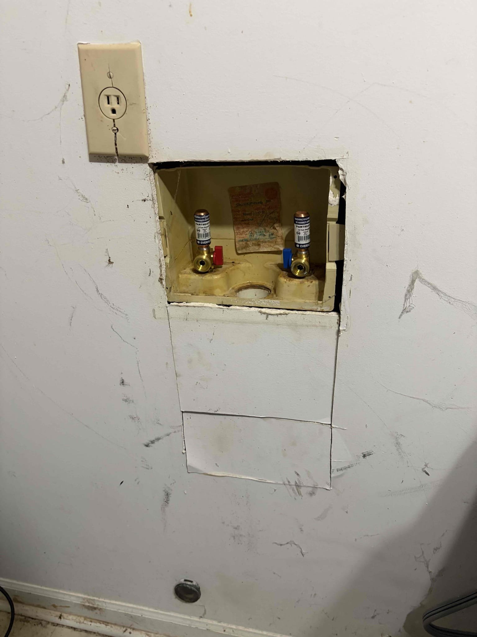 Replace the preexisting gas water heater with an electric water heater, an electrician will have to come back and wire up a whip and a electrical panel for the new electrical water heater, customer is responsible for hiring a electrical contractor.

For this customer we needed to repair and or replace the water heater, the due to code violations, the vent pipe wasn’t connected to the water heater, the cpvc pipe on a gwh, the water heater was leaning, on the wood platform, was deteriorating, the expansion tank was not supported. 

So what we did is, replace the 40 gallon gas  water heater with a 50 electric water heater, and the electrician would out after me to install the quick disconnect, and run the wire. We are not connecting the water heater to power the electrician will be doing that. We brought the water heater up to code, adding a thermal expansion tank, supported with a bracket, installed a new plastic pan for the electric water heater, followed by installing a new ball valve.