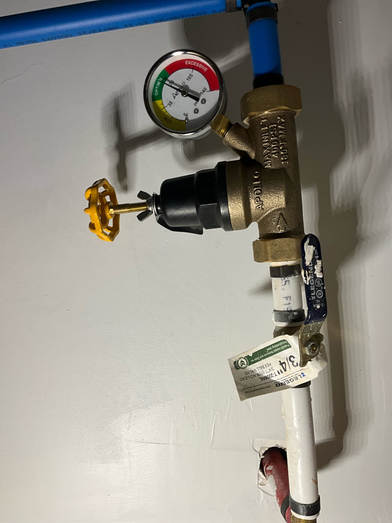 Call for leak near water heater and for garbage disposal.

Arrived and met with Ms. Natalie and Robert. They stated that they’ve had issues with the heat pump water heater within the last year, and that they’ve switched it to purely electric mode in the meantime. Now water is leaking from drain relief lines.

Inspection revealed: Heat pump water heater is out of warranty. Water pressure is maintained, newer prv with gauge is installed.d 65psi. Three stage house filtration system installed on main line. This was installed approximately 2019. Home is new build, not renovation.

Water heater had no leaks from connections. Thermal relief line is actively dripping to outside. When pulling the element cover I found that the interior tank has ruptured, and was allowing water to escape in between casing and insulation.

I discussed findings, possible solutions and replacements, and additional findings (rubber hoses on washing machine, consider Moen Flo for leak detection and shut off, and the 