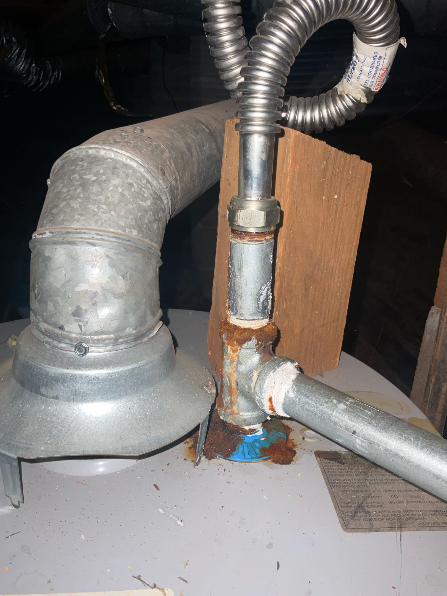 Today we did three toilet rebuild with new fill valve , flush valve disc and supply line , we replaced both side of water heater flexible connection with hard copper pipe and installed new water heater shut off valve , mount expansion tank with mounting bracket , discussed and signed membership with customer today , thank you . 