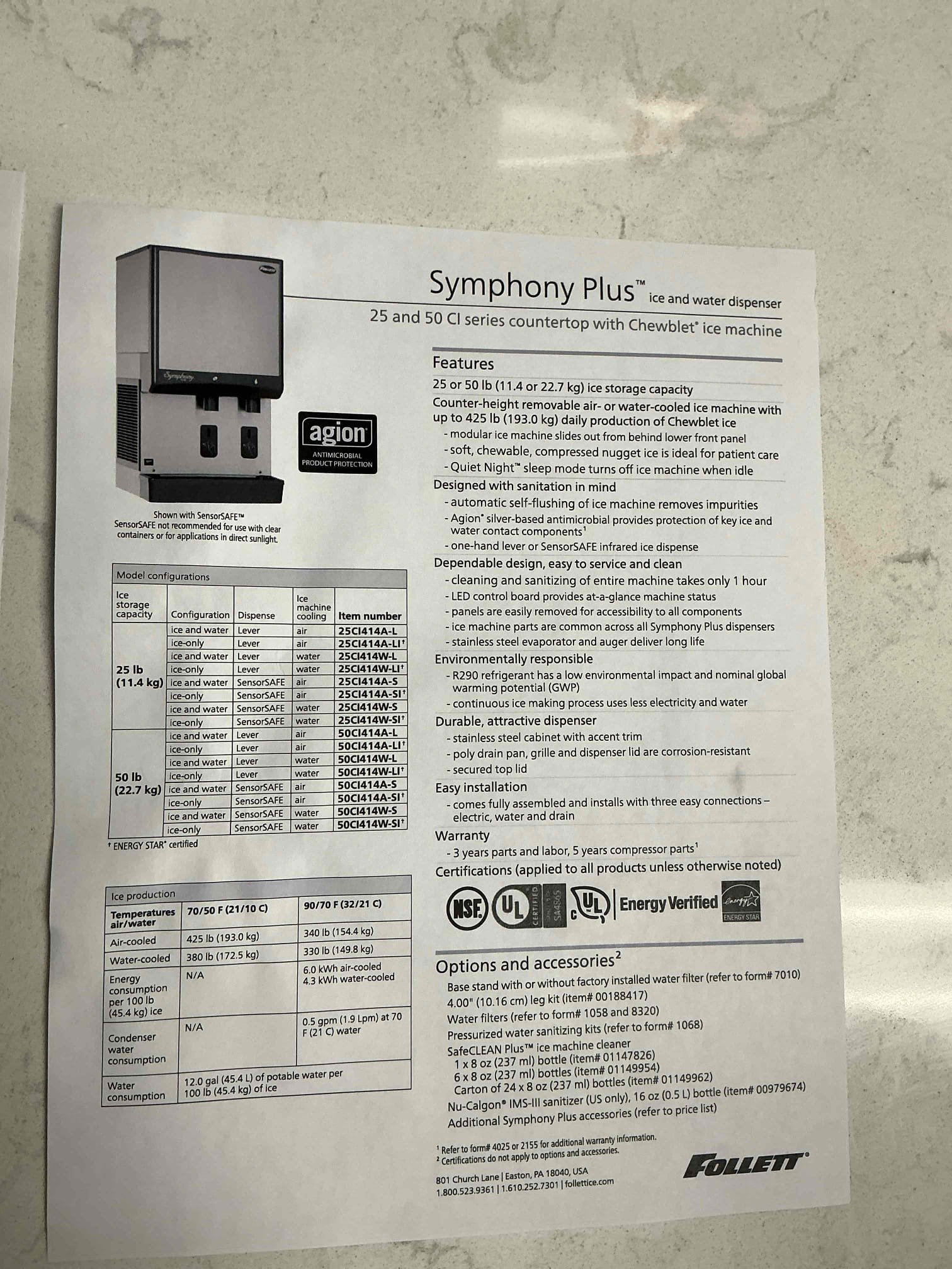 Left estimate to install icemaker, drain line and tie into tubular trap drain