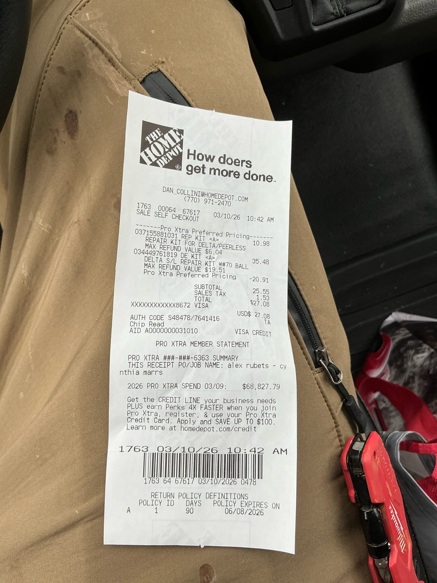 Shut down water to home and drain system. Pull and remove old leaking and non functional shower cartridge. Installed new shower cartridge and test for proper operation 