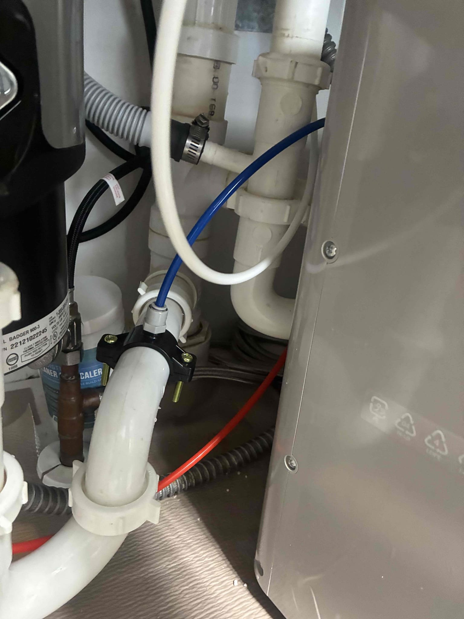 Customer wanted to have quote for removal of plumbing work under kitchen sink in order to remove cabinets gave customer options of removal prices. Customer has another quote to look at before decision.