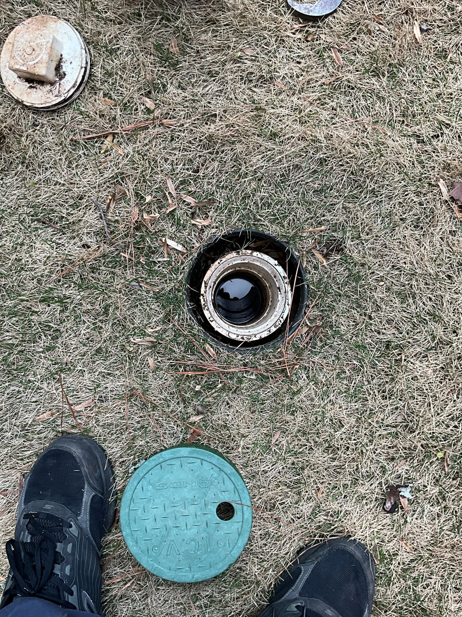 Call for sewer backing up in to home. 

Inspected home and found clean out in back yard holding small amount of water. When I ran faucet and toilet for a couple minutes the clean out did eventually fill higher. 

When running my camera I found the blockage to be further than 106 feet. This indicates that the issue is on the county side near or across the creek. 

I discussed the findings with Victor and informed him that we can jet the line to attempt to clear. This may or may not be an issue on his side of the property. I called the county with Victor and they are dispatching a crew to respond. The neighbor has recently had county work done along his line. Three houses here have all routed sewer lines behind the home, across a creek, and through neighboring yards to enter sewer lines a street away.

I advised that should the county determine this problem is the responsibility of Victor to please call us out. I am leaving the jet estimate on this invoice as well. 