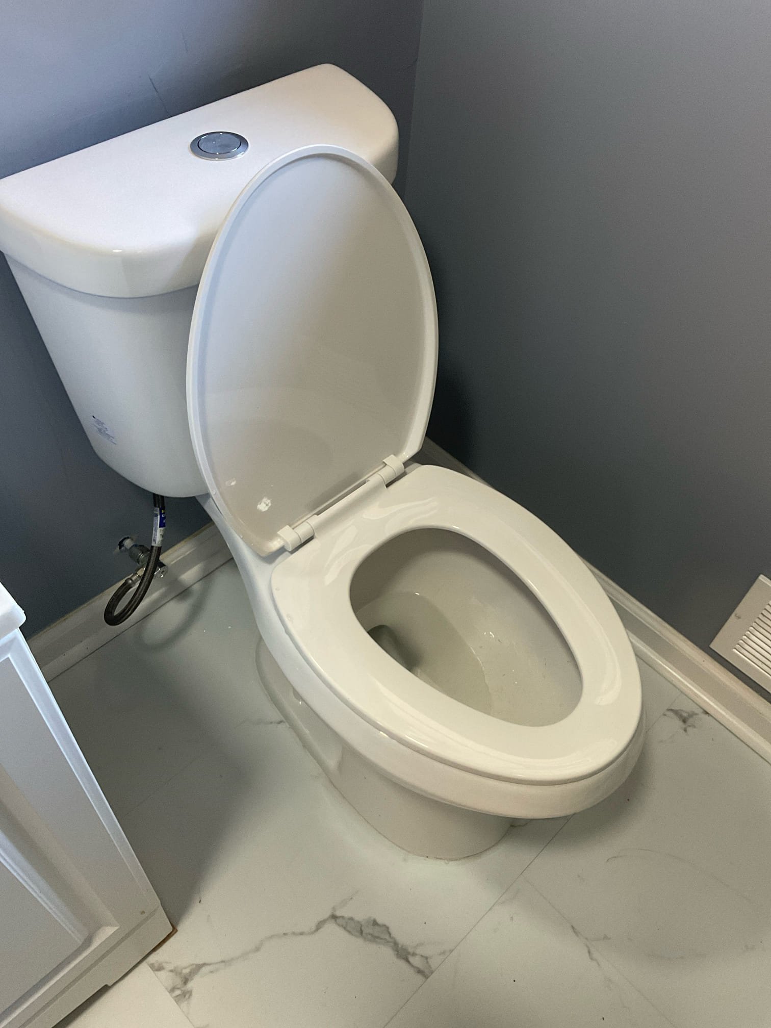 Today we did sewer video scope work inspected the main sewer line outside between house to the street , we pull and rest the toilet in hallway bathroom, first we noticed a offset flange used for that toilet that can cause the toilet clogged easily. 
After we ran the camera , we found old clay / concrete sewer line in the yard had multiple area with Roots , we couldn’t not get camera pass 55 feet from toilet ara , this is approximately 10 -20 feet outside the home , this means old sewer line needs repairs or full replacement. 
We provide quote for repair and replacement today . 