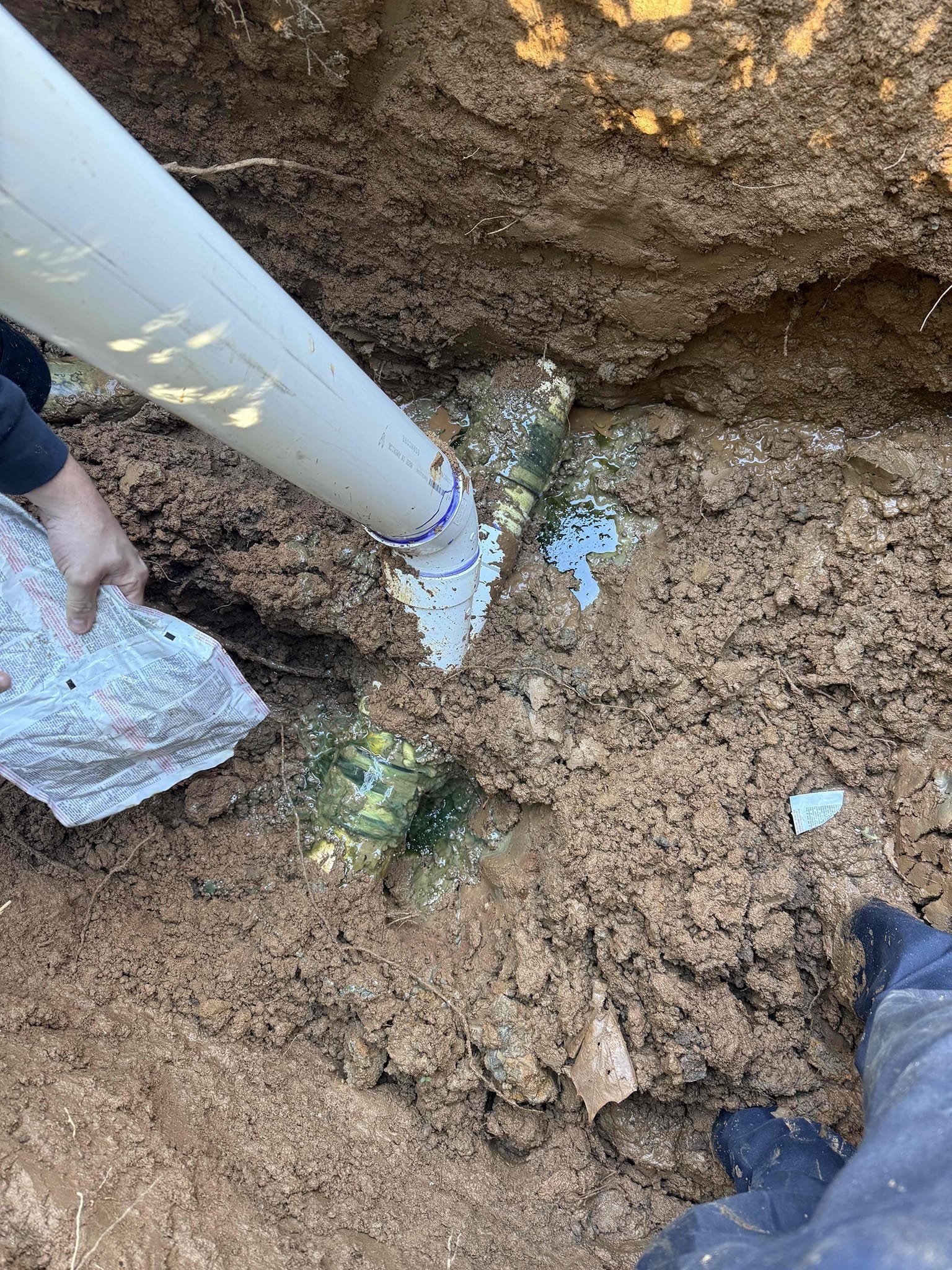 Jetted line and ran camera and found blockage at 150 ft informed customer clean out needed to be added so city could access the line. Gave customer estimate and customer approved estimate. Installed clean out for customer and ran camera both ways line is clear and no longer backing up. Line is flowing upon departure.