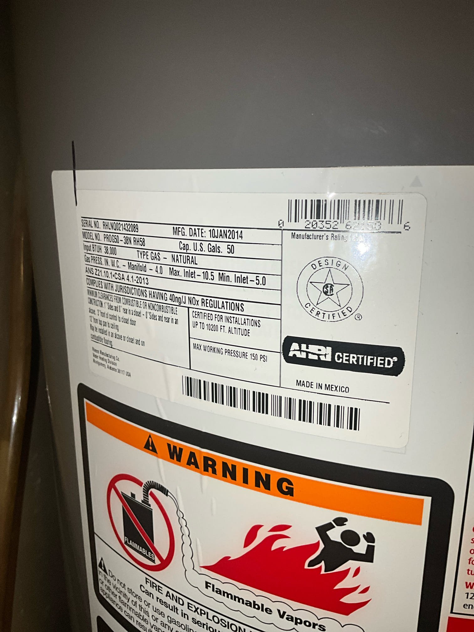 Customer had two 50 gas water heaters in parallel. The left heater didn’t have a lit pilot. Both heaters had a manufacturer date of 01/2014. Informed customer prior to any diagnostic or attempts to relight that due to the age of the heater, replacement is recommended. Customer approved work to replace both heaters with two new pans, new shutoffs, and a large thermal expansion tank. Had a gate valves above the existing pump start leaking, replaced as a courtesy. Informed customer that typically pump replacement is recommended to replace at the same time as the heaters. However, pump seemed to be in good working order and had no heavy signs of rusting or corrosion. Informed customer that if any issues happen further down the road with the pump that options can be given for repair or replacement. Tested all work performed to ensure proper function and no leaks. None were found. Customer asked about replacing whole home filter. Inspected the unit and declined to attempt to replace due to a