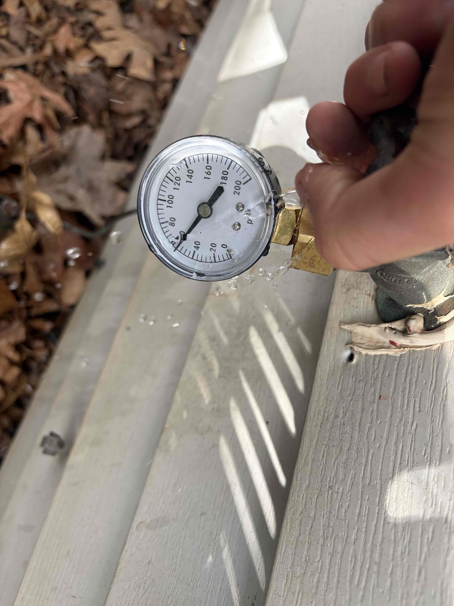 This customer installed a brand new hose bib on the back of their house. The prior hose bib was constantly dripping and would not stop so therefore I recommended we install a brand new Hydro pro gate valve style. I was caulk around the hole to ensure that there would be no bugs getting in in addition to that it needed to be re-piped on the inside so I went from three-quarter to half to half and installed a new quarter term ball valve Along with a new threaded angle stop. I went the threaded route due to the fact that if it ever needs to be changed in the future, the next guy will be able to just unthread it at this time. There are no leaks on any of the fixtures water is on, and it has been all caulked and all the holes. The customer is all set to use their new outside faucet.