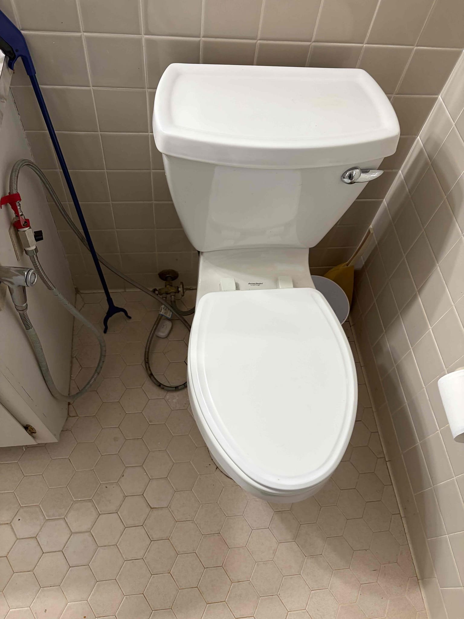 Major toilet rebuild
Customer supplied parts

For this customer they had all the necessary parts to repair this American Standard champion for toilet, so therefore rather than going to the store and grabbing all the necessary parts, we went ahead and discounted our services and installed all the customer supplied parts without the fill valve. CUSTOMER’s water pressure is at 50 psi in addition to that his water heater is from 2018 still rocking and rolling no major issues with that other than the expansion tank not being supported in addition to that the toilet is basically a brand new toilet with all brand new guts inside what we replaced today is the tank bolts along with the gasket fill valve supply line in the Flush valve once installed there are no leaks 