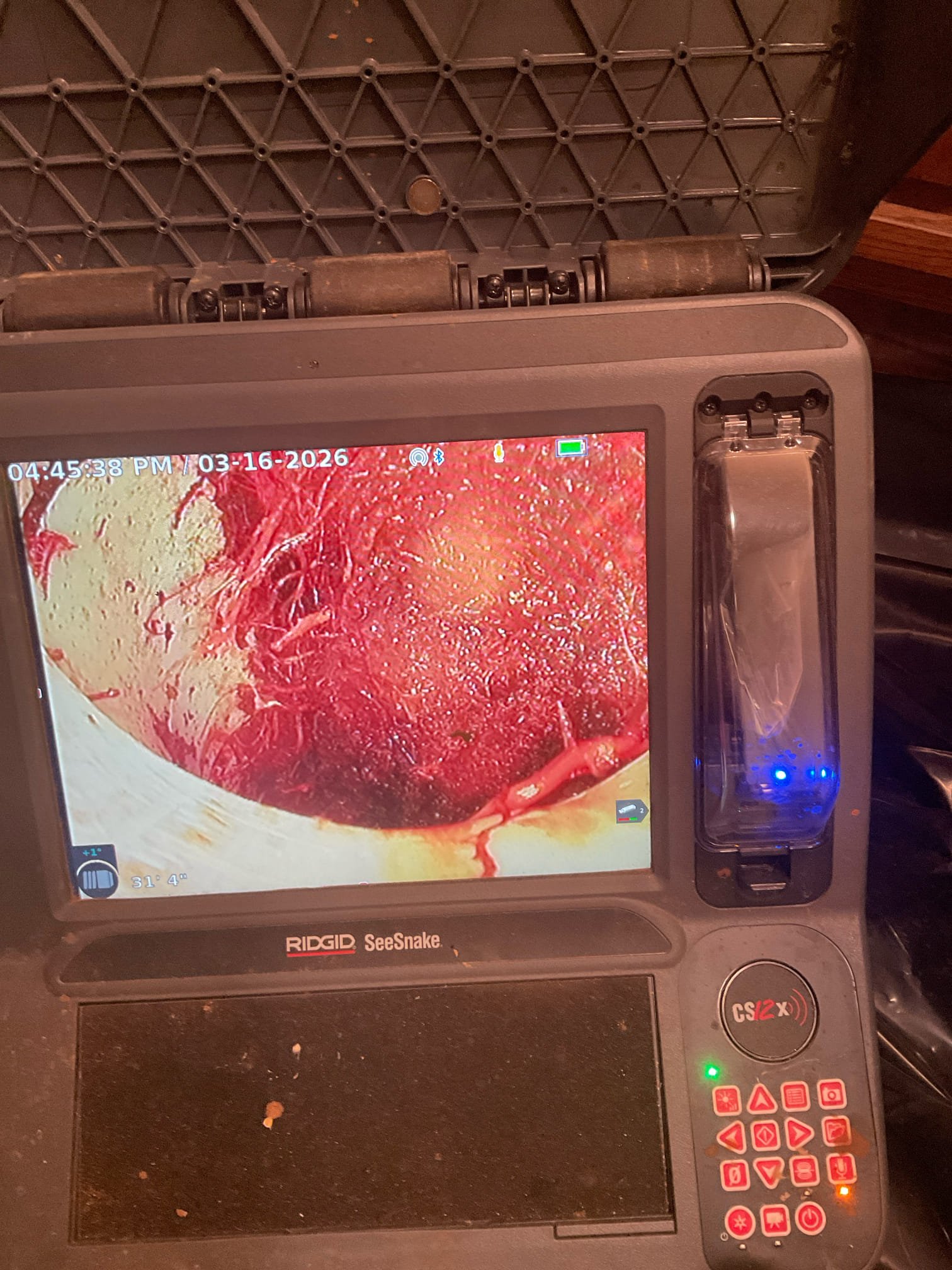 Pull and reset toilet in basement, cleared main line blockage , camera inspection found two area with major roots problem , quoted repair by the house only . 