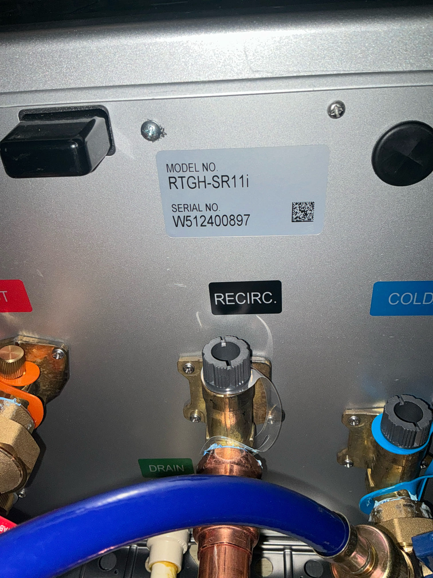 Flushed Rheem tankless water heater in basement. No other issues at this time 