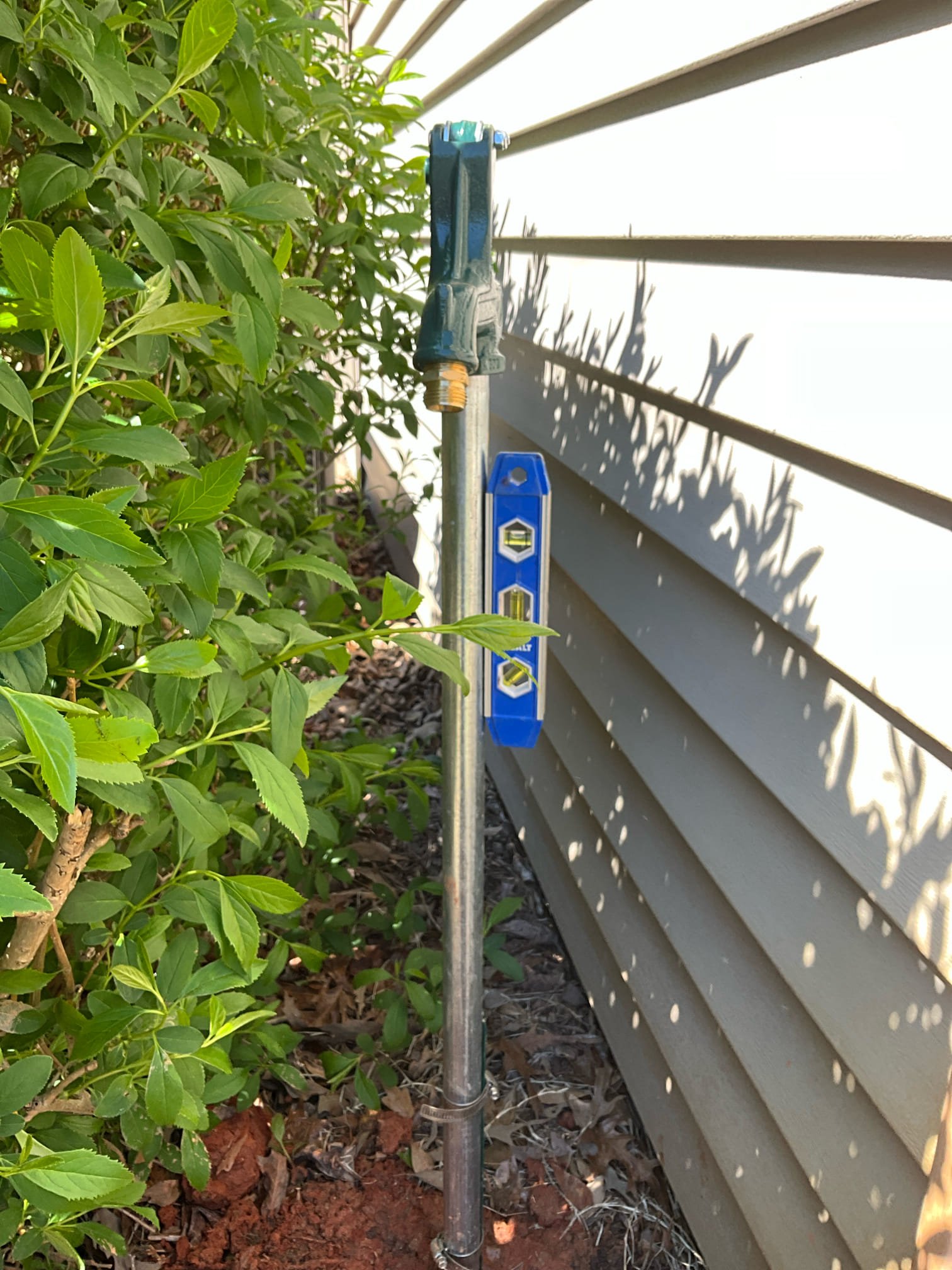 Returned and replaced the broken yard hydrant by the front fence and rear yard hydrant by the back shed. Pressurized the line to allow proper testing of the connection points. No leaks were found. Ensured proper draining from both weep holes and put rocks around for a drain field. Backfilled the yard hydrants and ensure proper function again. Left the old rebar as well as the old yard hydrants by driveway per customer request. Cautioned customer to give the soft dirt time to dry. 