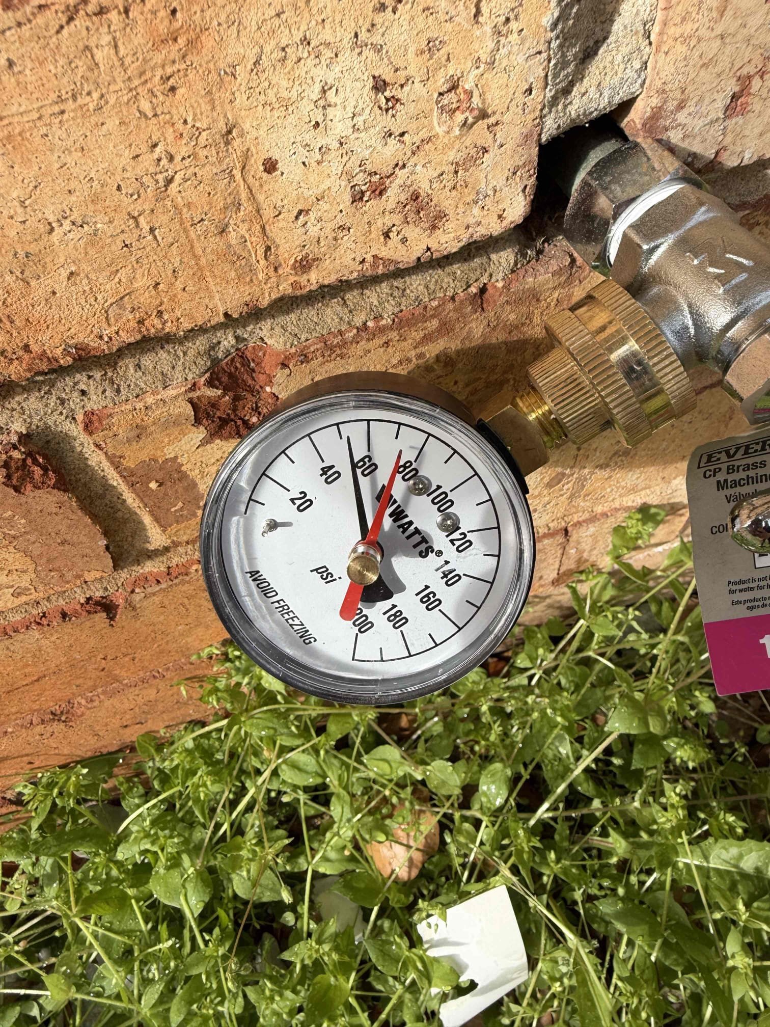 Remove Prv that’s placed in wrong spot and straight. 

If any additional work is needed there will be an additional charge.

Customer stated that front hose spigot had low water pressure. Found a Prv was put in wrong place and also was put in wrong direction. Tested water home pressure before removing Prv and it was at 60 psi. Tested pressure once Prv was removed and pressure tested the same. There is a Prv on main water line where water line comes into home. Also found leak on water heater and recommend to customer to have that fixed. Will send estimate to do so.