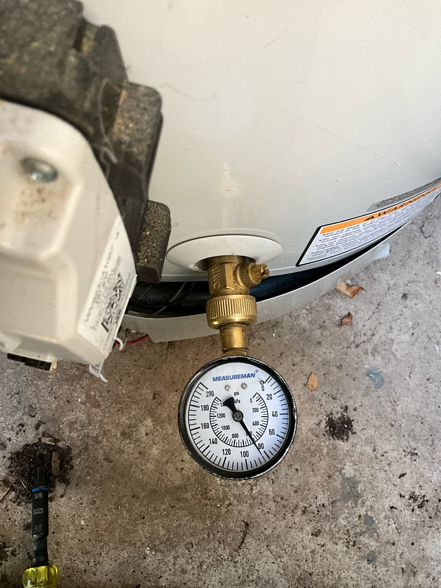 Customer had a tenant with Mansfield toilet in upstairs bath that was running. Customer had the stop to the toilet off and a bowl below it because it was leaking. Left price for a toilet rebuild, a service stop replacement for the toilet and a new PRV due to high pressure in the unit. Customer declined work at this time. 