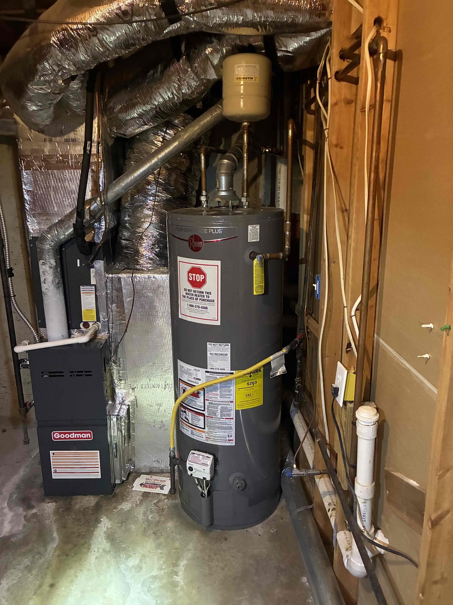 Checked leak in basement on copper line. Left estimates to resolve issue. 