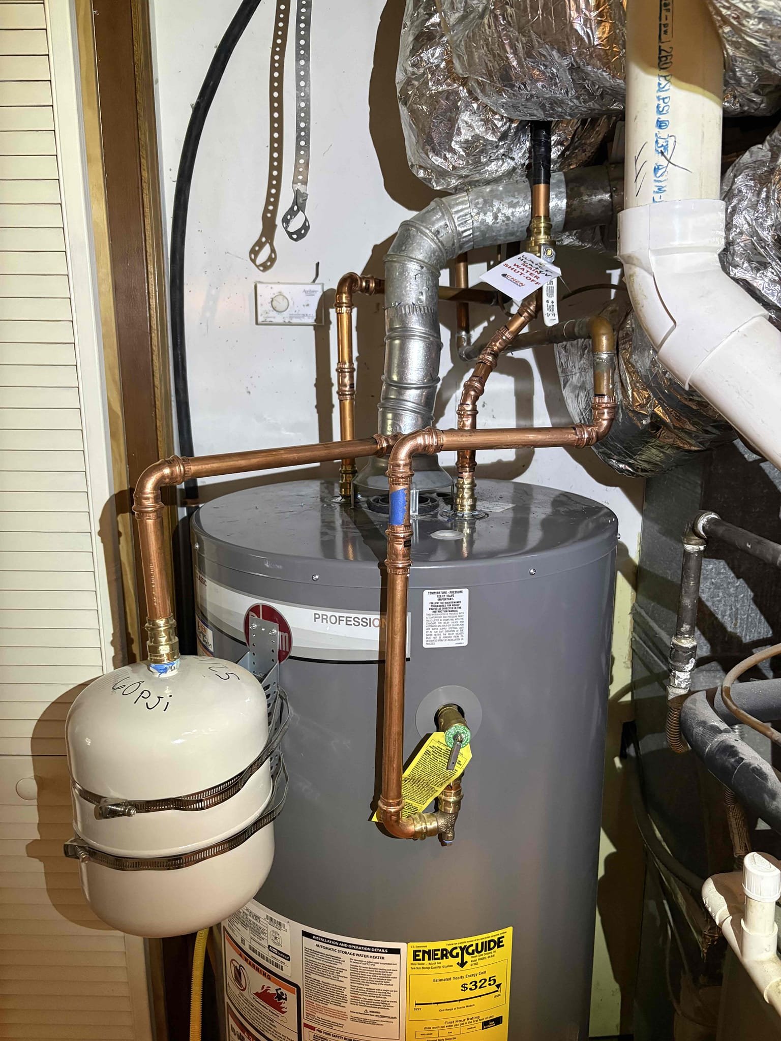 Called out due to client not being able to get their ac filter out due to the newly installed water heater we did being too close to it. New unit was put in exact same spot at old unit, but the newer units are a bit thicker. I turned water off and drained water heater. Cut it loose and turned it so the filter could come out. Reconnected the water lines and turned on. 

Client should be good to go. 

No charge for today.