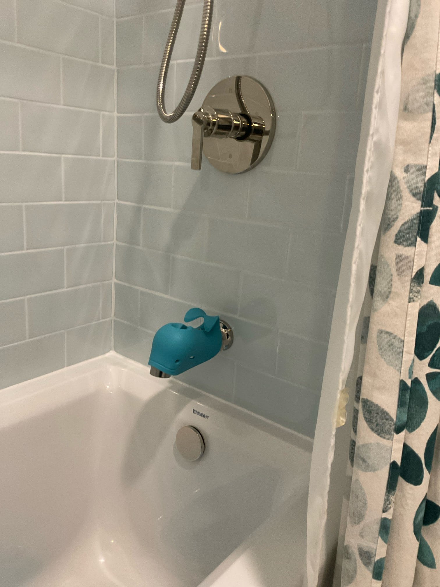 Replaced two brush nickel overflow plates with polish nickel plates , no charge 