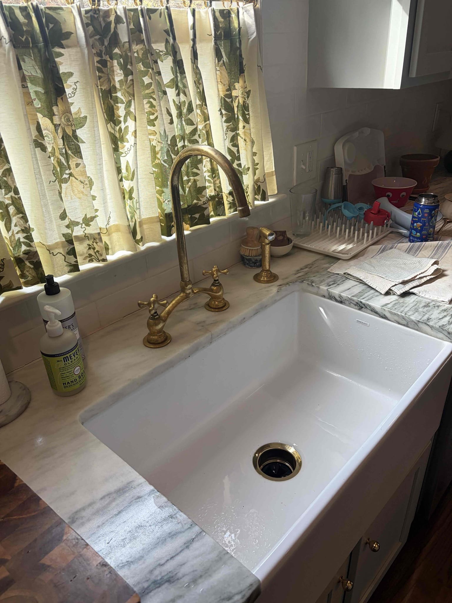 For this customer they have a fancy bridge style faucet, that they don’t sell the parts locally for, we did our research to try and find the name of the faucet, so we did our research and the the customer will call the manufacturer to get the parts order and have us come back to install them. Wasn’t able to check water pressure, water heater is newer in good condition. At this time the customer will reschedule for when it comes time to either repair and or replace it.