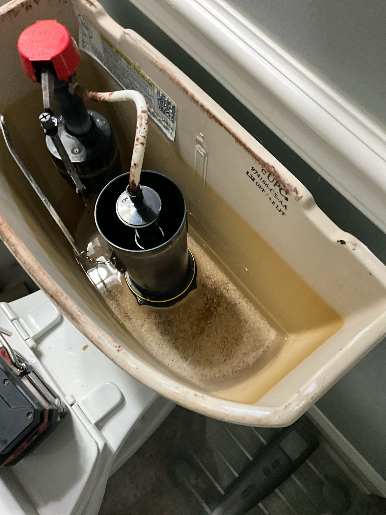 Call for hot water in toilets.

Arrived and met with Ryan, he filled us in on some history of the water heater, home remodels, and plumbing. Today the toilets are filling with hot water and Ryan is concerned with the seals failing.

Inspection findings:

Tankless is an older Navien 250 A model. Ryan has had recirc settings on prior to this, and it caused issues. They tried again recently and the issues returned. Waterlines are copper lines primarily, and under the slab. I tested the lines and toilet to verify there were no crossed lines and found no symptoms that make me believe there are crossed lines. Pressure regulating valve was replaced in the last couple years. Crossover tee in furthest bathroom in the back. I adjusted the valve inside the tankless, and reset dip switch number two. I verified with navien support that no other settings were required to be changed on this model. The hallway toilet seal was ok, but the fill valve has failed and is allowing toilet to constantly overf