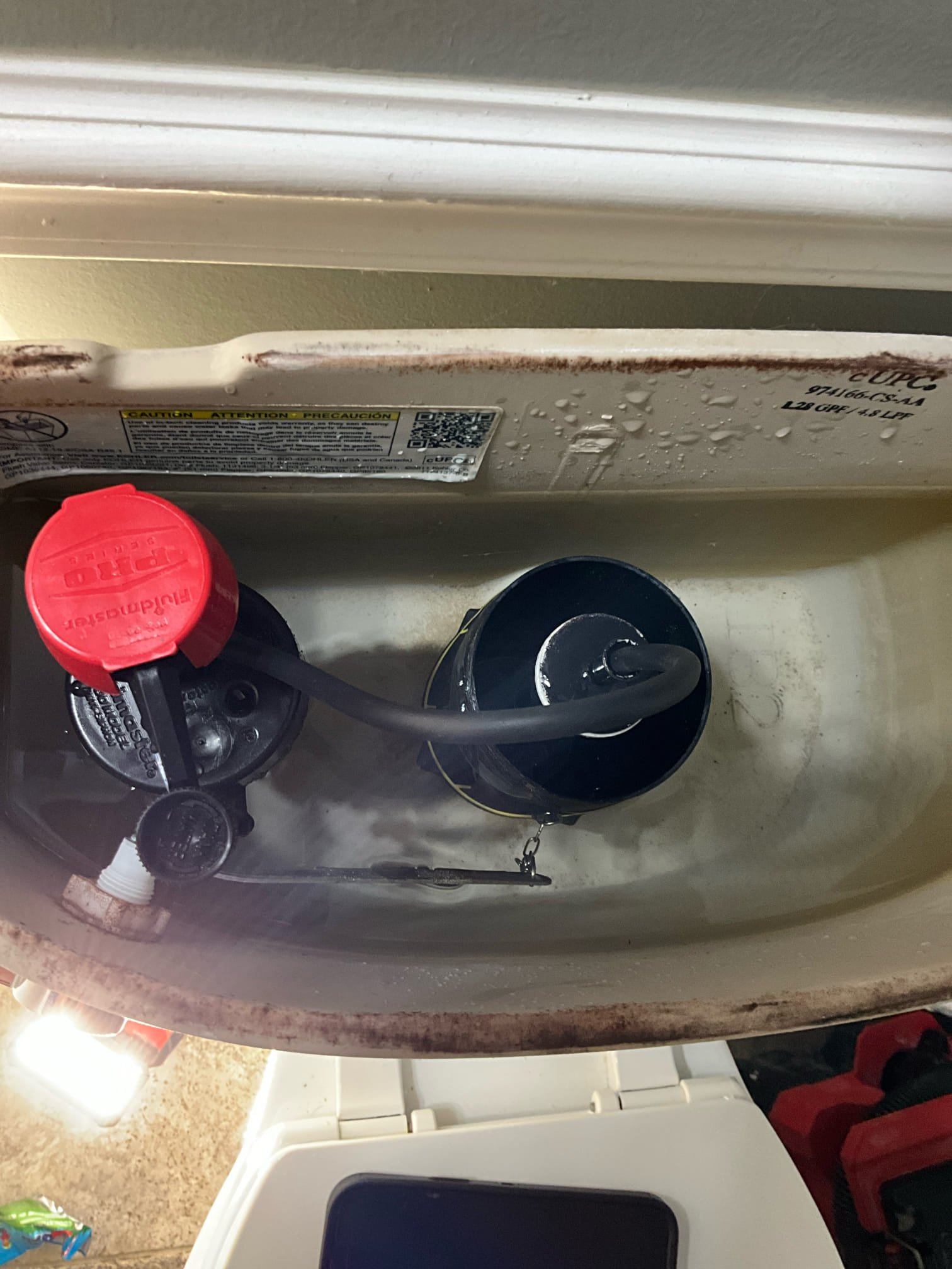 Call for hot water in toilets.

Arrived and met with Ryan, he filled us in on some history of the water heater, home remodels, and plumbing. Today the toilets are filling with hot water and Ryan is concerned with the seals failing.

Inspection findings:

Tankless is an older Navien 250 A model. Ryan has had recirc settings on prior to this, and it caused issues. They tried again recently and the issues returned. Waterlines are copper lines primarily, and under the slab. I tested the lines and toilet to verify there were no crossed lines and found no symptoms that make me believe there are crossed lines. Pressure regulating valve was replaced in the last couple years. Crossover tee in furthest bathroom in the back. I adjusted the valve inside the tankless, and reset dip switch number two. I verified with navien support that no other settings were required to be changed on this model. The hallway toilet seal was ok, but the fill valve has failed and is allowing toilet to constantly overf