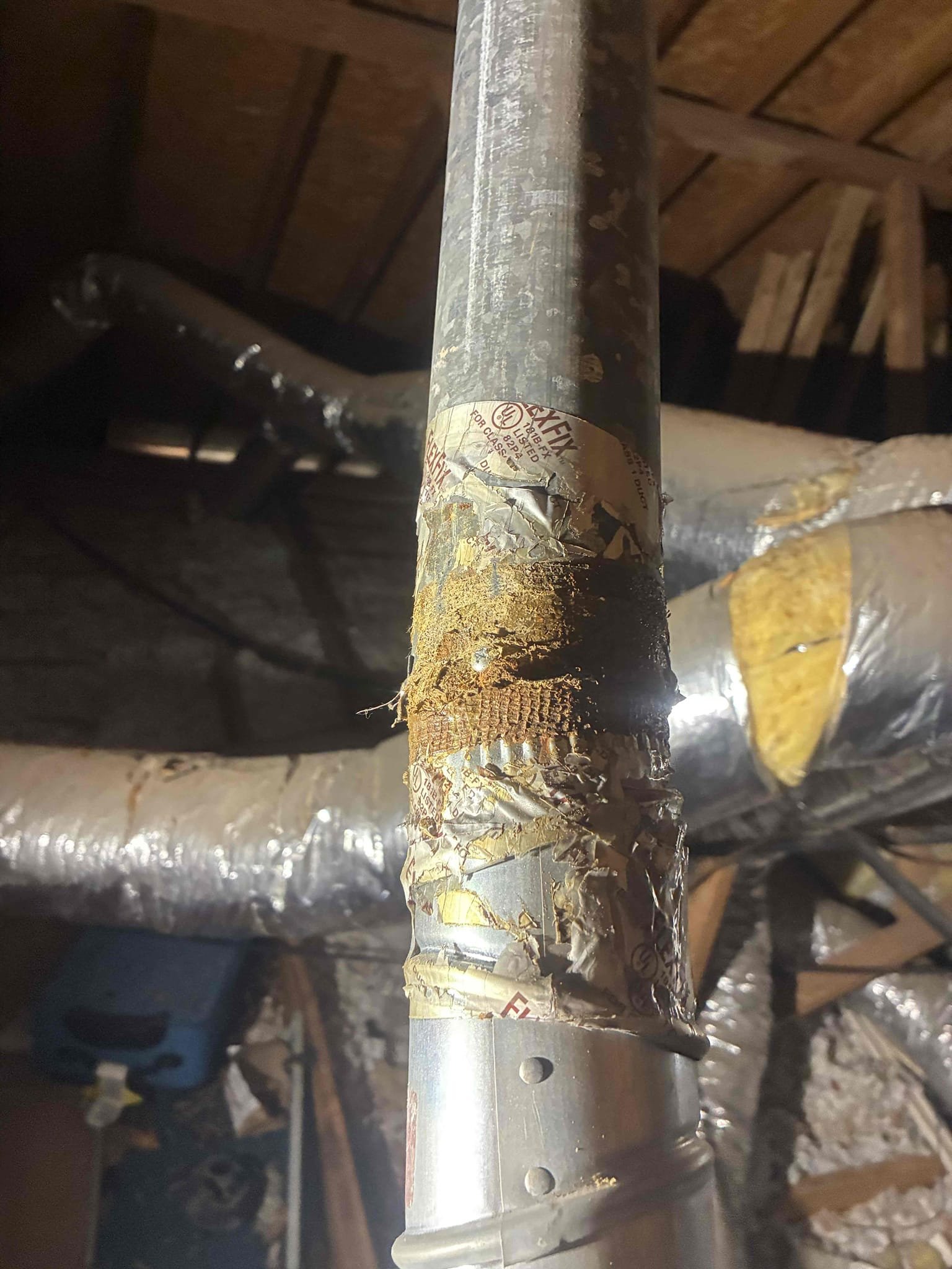 Customer had toilet stoppage issues frequently and clogged kitchen sink drain. Found toilet issues to be caused by slow filling fill valve, not allowing next flush to have adequate amount of water. Options for repairs in order to fix issues replace fill valve, flapper, and supply line. removed tubular piping from below sink. Found large buildup within Tubular piping explained to customer about drainage usage after repairs were made checked all areas of work for leaks and proper function. Later found water heater vent pipe disconnected and poorly installed made repair on vent pipe and secured with screws and vent Tape. heater is later in age and suggested a potential replacement due to location of heater being in attic. will credit partial money back for vent repair if heater is replaced within the next couple of weeks. 