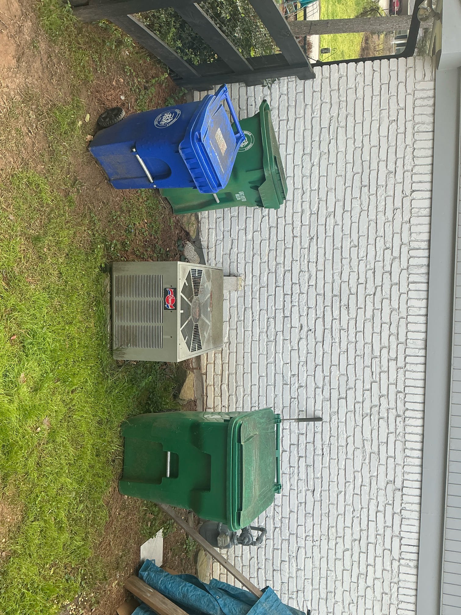 Client called us out due to their main water service line leaking in the front yard and causing a very high water bill. Went in crawlspace and found the line is still galvanized as the home is from the 60’s. It was going in under the concrete front porch. 
We replaced the galvanized main water service line from water meter in front yard up to left side of home bored under the driveway, missing the gas line running under the driveway as well. Continued the trench past driveway and down to the back left corner of the home. Added a ball valve in a valve box per customer request so they can use it and not have to get in the crawlspace, just before going into the crawlspace with the new line. We rerouted the line so we had to run the new line up to front of home and tie into the existing 3/4” copper water system for the home. Since we added a ball valve just before penetration, we did not put another one in the crawlspace. We did put a new pressure reducing valve as well before tying into t