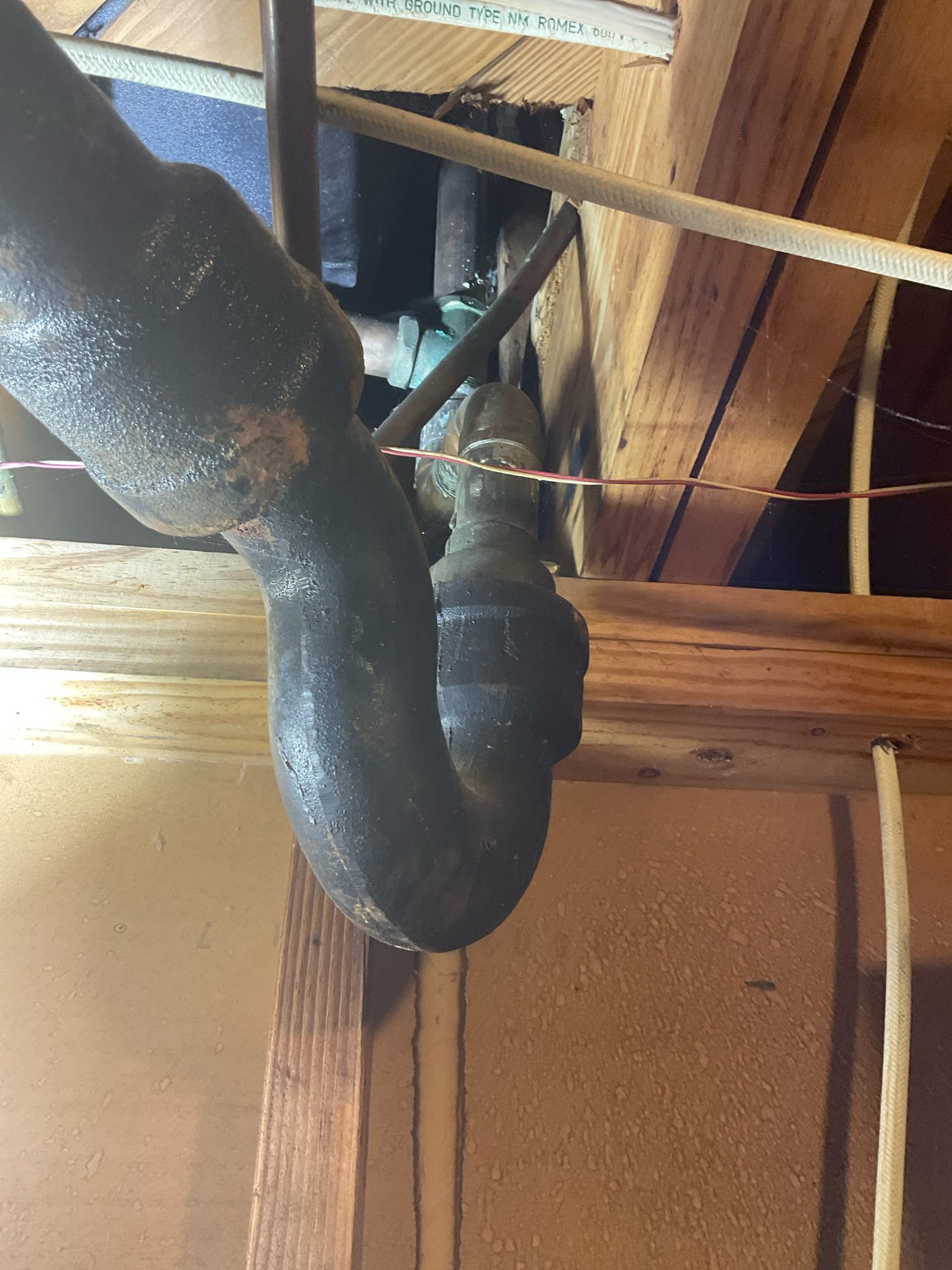 Today we cut drywall behind an upstairs bathroom three handle tub and shower valve , we replaced an old three handle shower valve with a Gerber chrome three handle set , we installed an access panel behind the faucet . 
Tested no any leaks . 