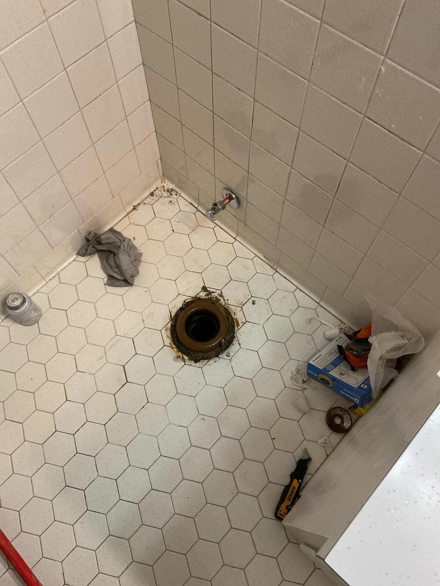 Replace one toilet. Rebuild 2 toilets. Replace 3 service valve. Also replace Prv and main house shut off valve. Also run a camera through drain line.



Customer stated that toilet was overflowing. Found that toilet suddenly had a soft tissue clog that caused toilet to overflow resulting in water damage on main level full bathroom and also finished basement area down below. 

While I was here, customer also wanted me to take care of a few other plumbing repairs. So today went ahead and replace toilet that was overflowing and ran camera through drain line to inspect line. Also replaced three shut off valves all for toilets and rebuilt toilet in basement. Also installed new main house shut off valve and new PRV. Set water pressure to 60 psi. Tested all work and no leaks were present at this time. Caulked around base of new toilet. Cleaned up work area.

Will return Monday to install new drain line.