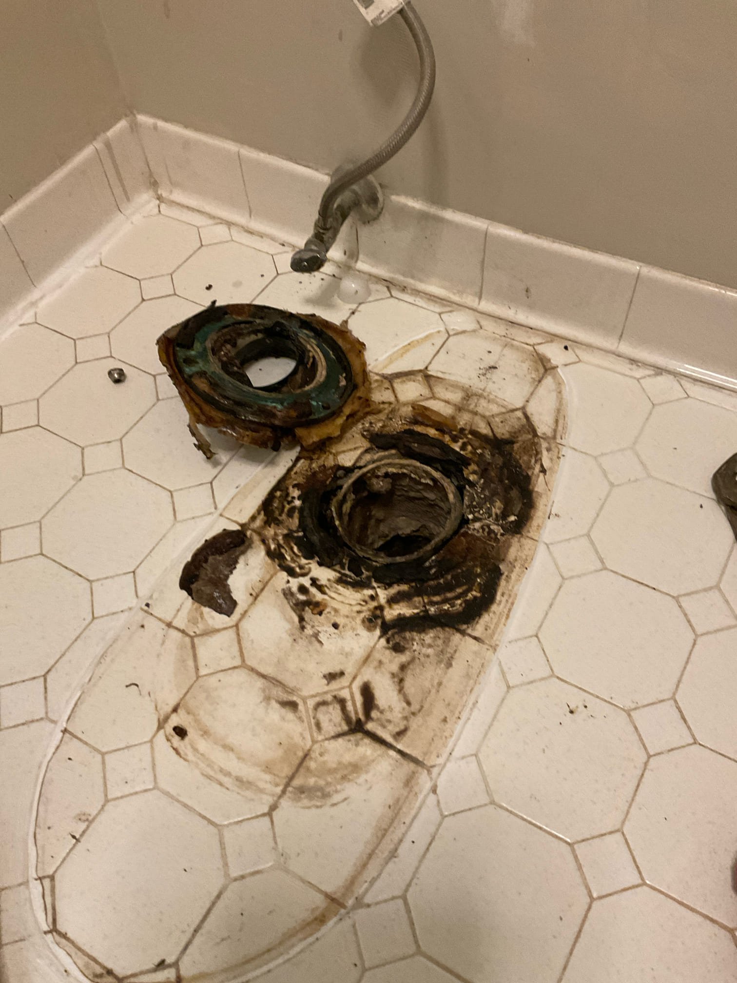 Replaced an old toilet , supply and installed a Kohler intrepid elongated ada toilet , new toilet flange for lead pipe installed. 