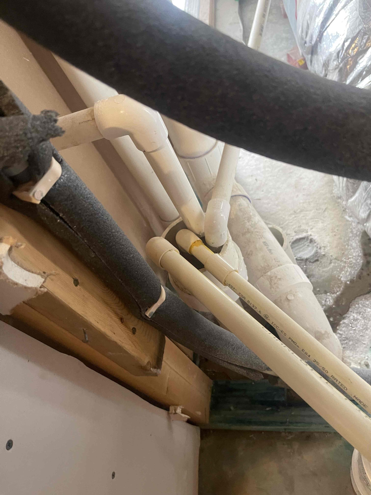 Condensate drain in the hvac closet in the garage was backing up and overflowing. No leak on the meter. Tenant said now that it’s getting hot they just started using their AC for the first time since they’ve moved in. Condensate was overflowing up out of drain. We snaked the line and restored flow to the drain. Dumped a few bowls of water down the drain after snaking it to ensure it was now draining properly. No further issue at this time. 