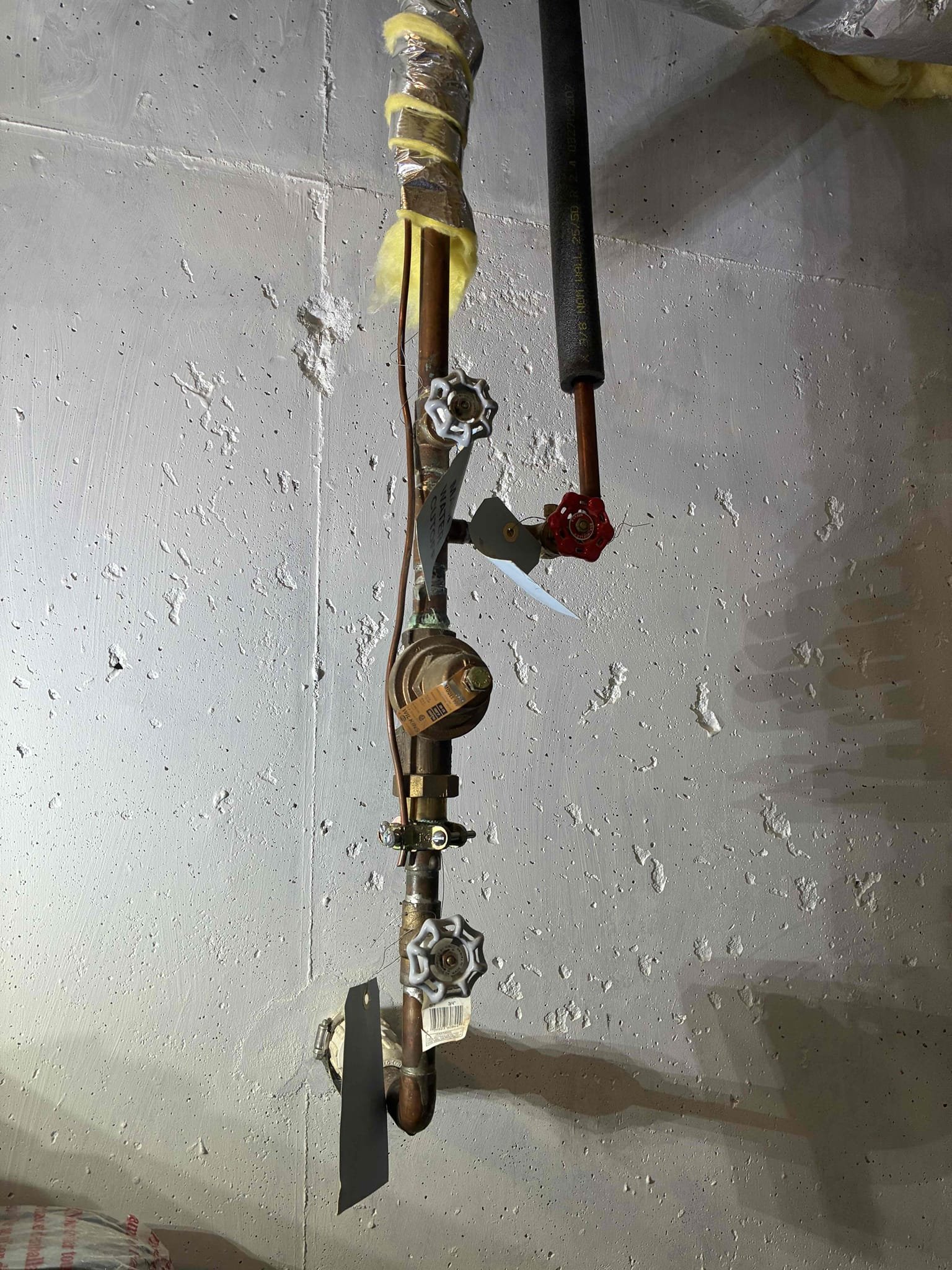 Completed work from sold estimate. Installed new pressure regulator and main shut off valve, also replaced thermal expansion valve. Tested for proper operation. No leaks after work completed 