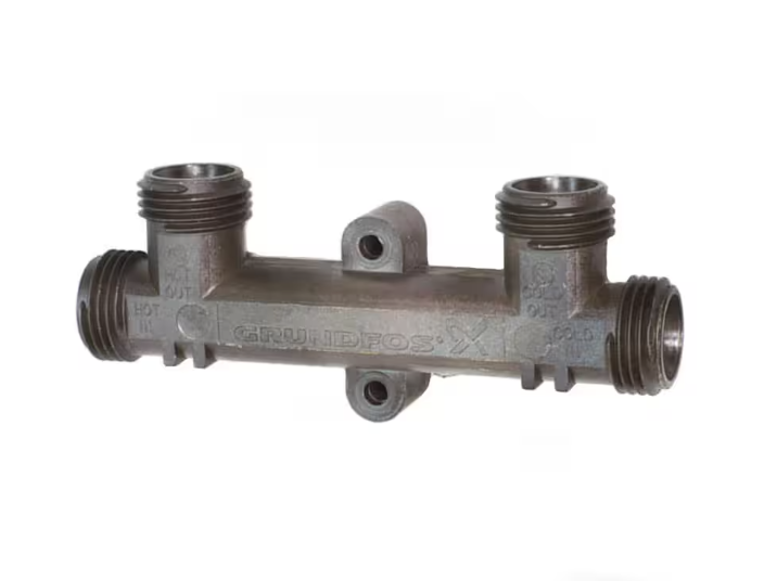 Replace water heater in laundry area due to age. Replace gas line for water heater due a hole in pipe where it penetrated the floor. Added recirculating pump to water heater and installed crossover tee to lavatory in upstairs master restroom.