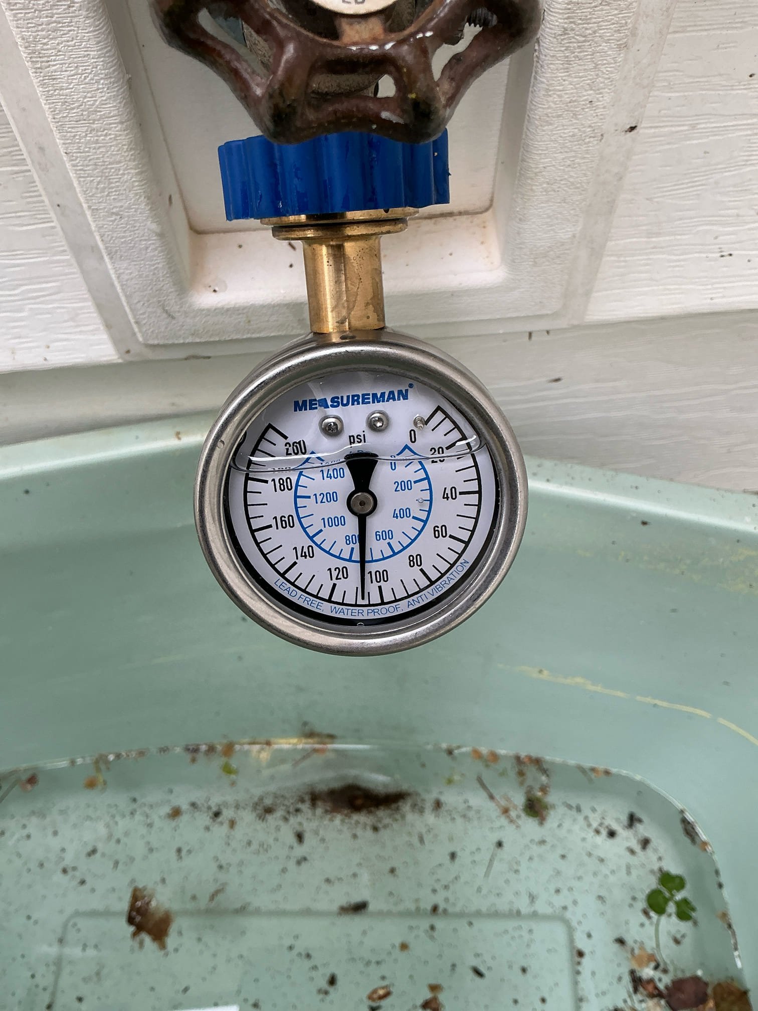 Customer called us out for high water bill showing 55,900 gallons of usage. Performed full evaluation found toilet continuously running due to failed fill valve.

Also observed leaking hosebib signs of high water pressure. Tested system pressure at 110 psi which is above safe limits. Advised customer on replacement of PRV.
Also, while on site, we noticed water heater to be 16 years old, which is past service life, recommended replacing.
Customer approved water heater replacement furnished and installed new 50 gallon water heater. We brought the system up to code, including an updated venting, installed  water shut off dedicated to water heater and installed a thermal expansion tank.


System tested. All work is operating properly and leak free at this time.




Warranty: applies to work perform and install components only. No warranty existing system conditions and/or piping.