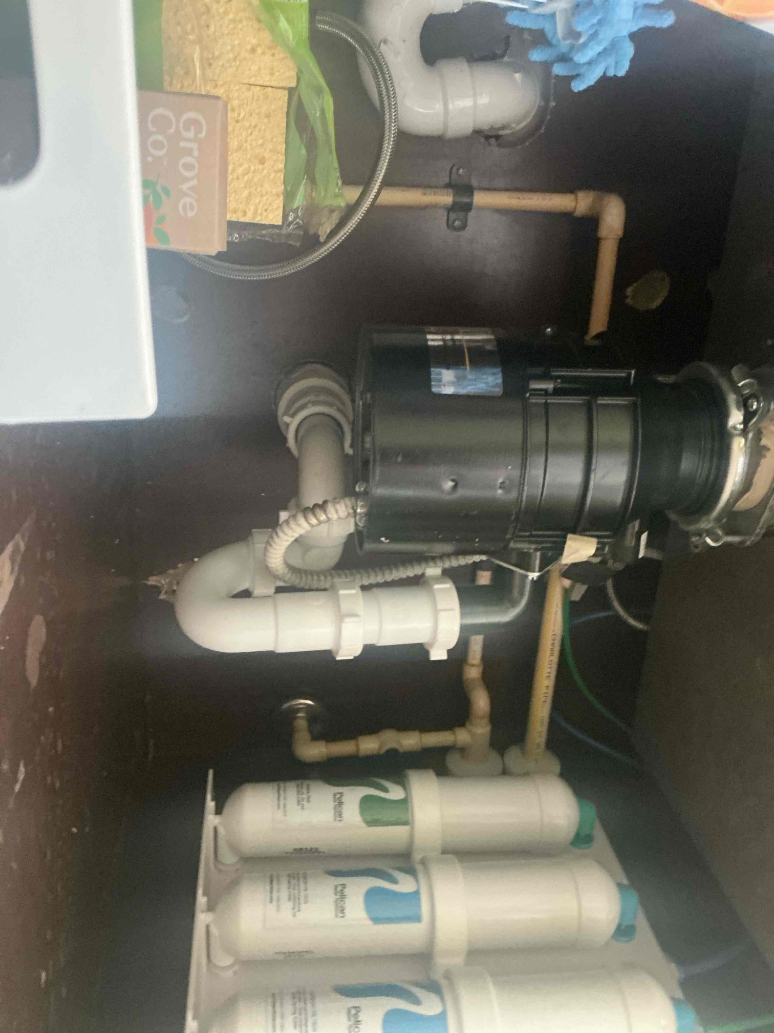 Client called us out due to their kitchen sink drain line being clogged and backing up. To get our camera and machine in the drain line to clear it, we had to remove the garbage disposal then take apart the drain and insert our chain snake. It took a good bit of running back and forth, but once I was to the cleanout outside, I pulled it back spinning it the whole way, and then flushed the drain line out by running a bunch of water in home. Was able to watch a lot of grease chunks go down the drain as a result, and the drain line is now flowing properly. Tested for leaks, there are none after putting back together. 

No warranty on drain cleaning. 

Charged card on file per customer request. 