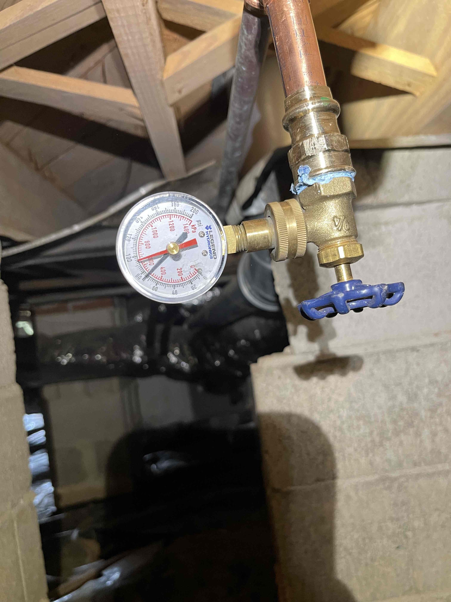 16 year old rinnai ankles water heater popping error code 11. Upon inspectining the unit I found the heat exchanger also was leaking into the shell of the unit. Unit had never been flushed before. Customer elected to just replace the unit. Removed the old tankless and installed a Navien 240A2. Found there was no PRV in the house and water pressure was at 90 psi. Installed a new PRV and set to 75 psi. Customer is going to have an electrician come install a gfci outlet next to the unit. No further issue at this time. House does have the original galvanized water service. Left quote to replace the line.