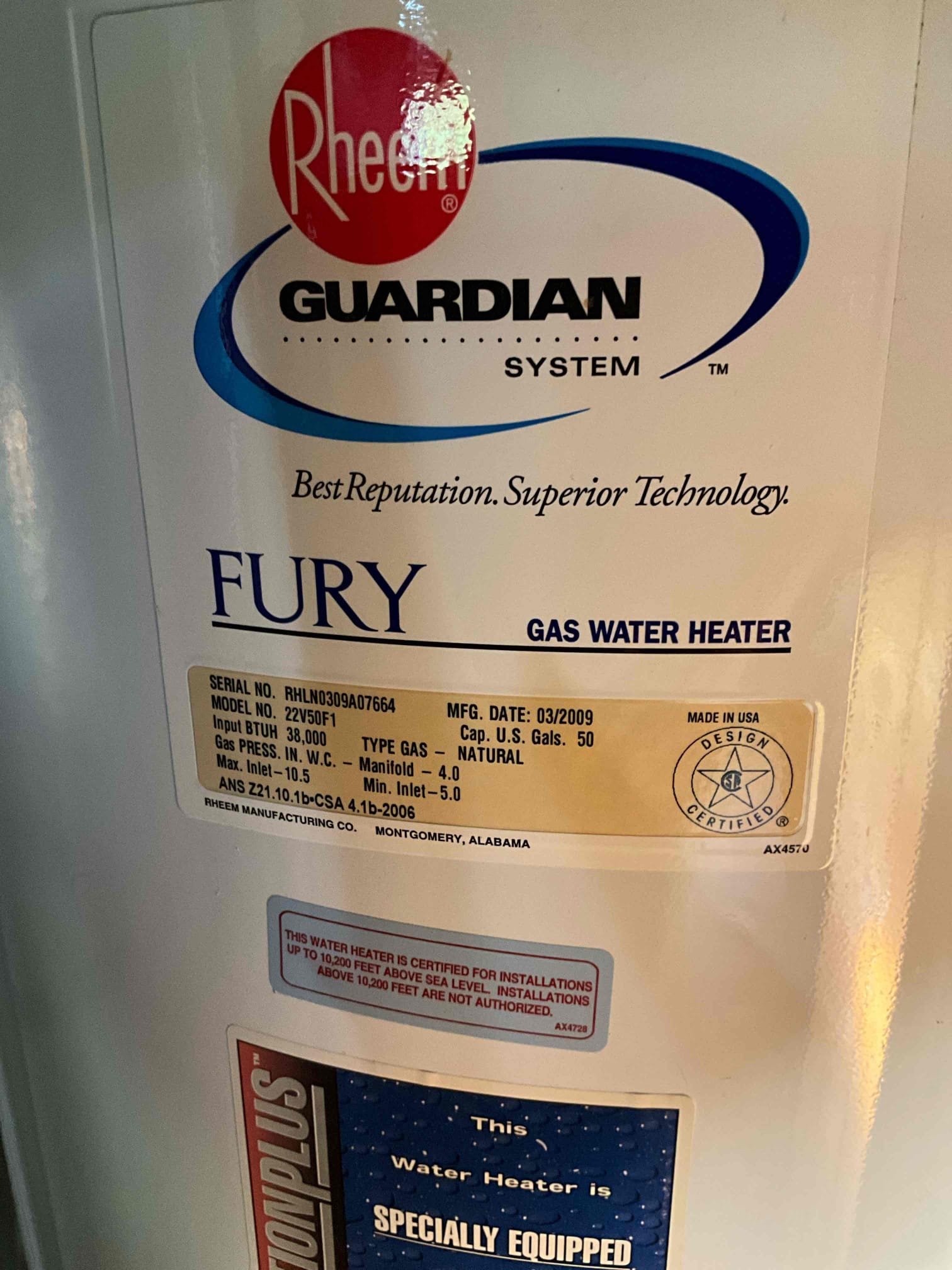 Came out to assess a leaking water heater. Water heater is from 2009 with slow leak coming out of the base of the tank. Water pressure tested at 130 psi. Gave different quote options for the water heater as it is only a 50 gallon tank, and the home has 3 bathrooms and 5 people living inside the home. Customer always has a toilet upstairs he would like to have replaced and already has the toilet on hand. Customer has other quotes and would like to take the weekend to decide on the different options. 